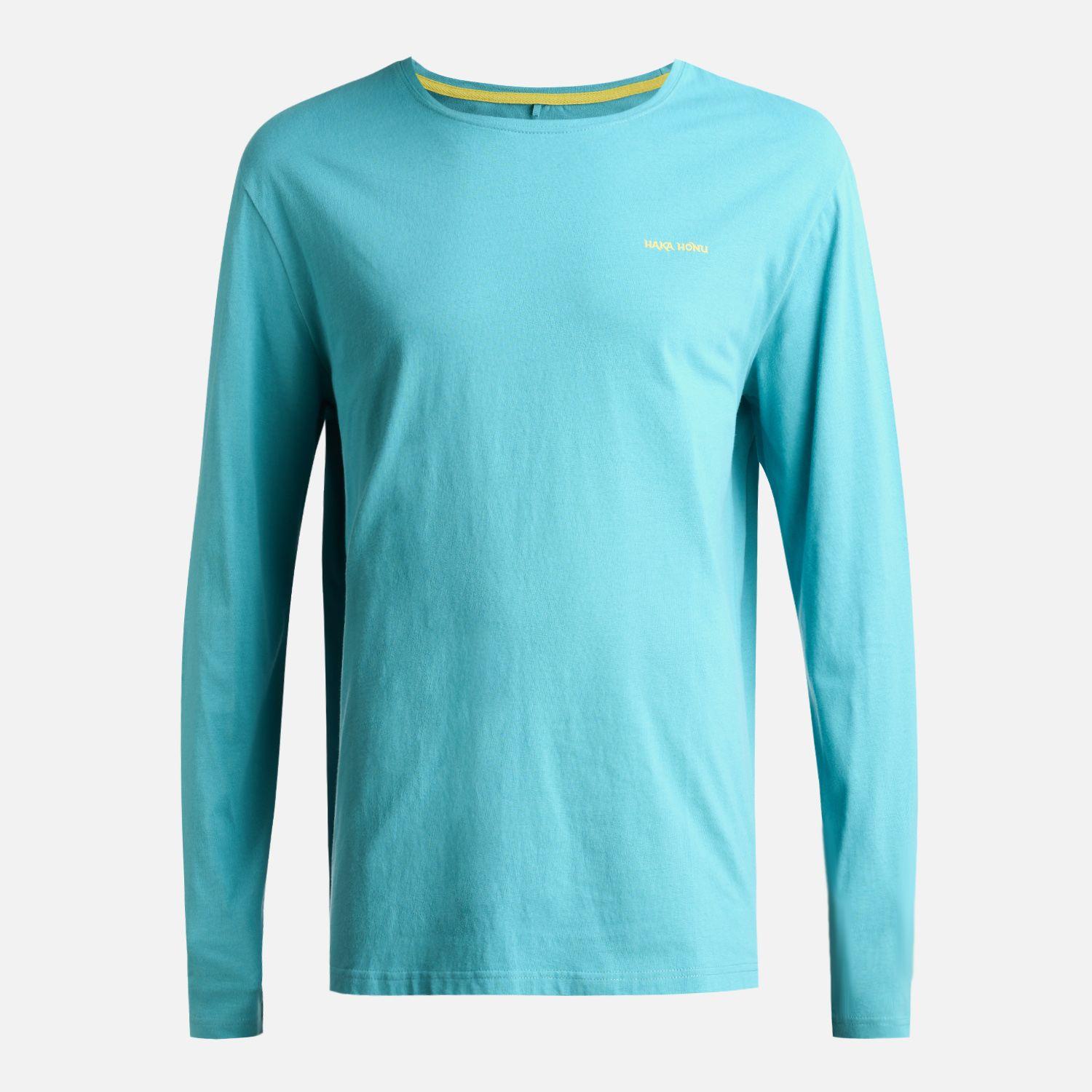 Polera Hombre Polo Larga Turquesa Haka Honu-0