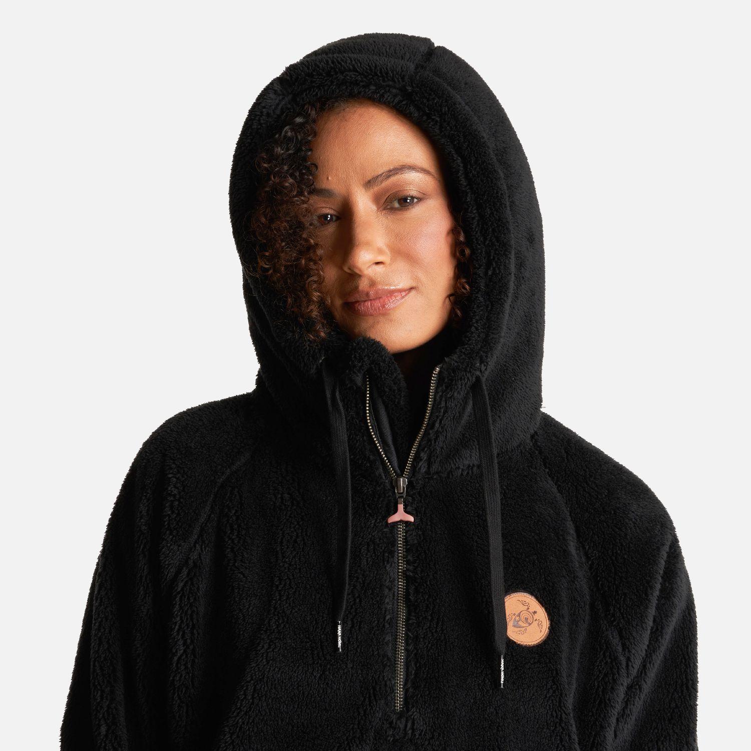 Poleron Mujer Cangur-oso Negro Haka Honu I23-4