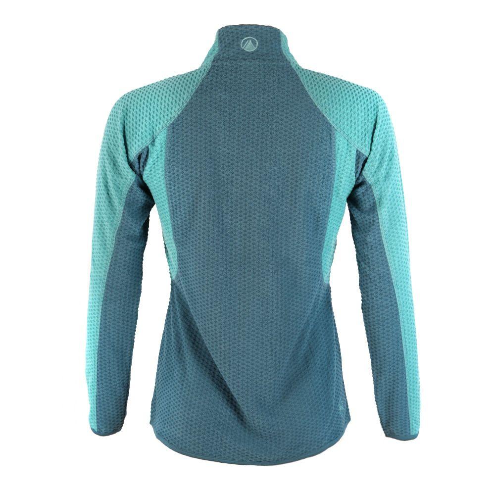 Poleron Mujer Jacaranda Nano-F 14 Zip Hoody Turquesa Lippi-1