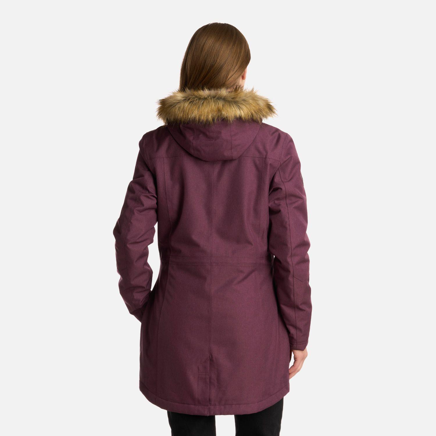 Chaqueta Mujer Roble B-Dry Hoody Melange Vino Lippi I25-2