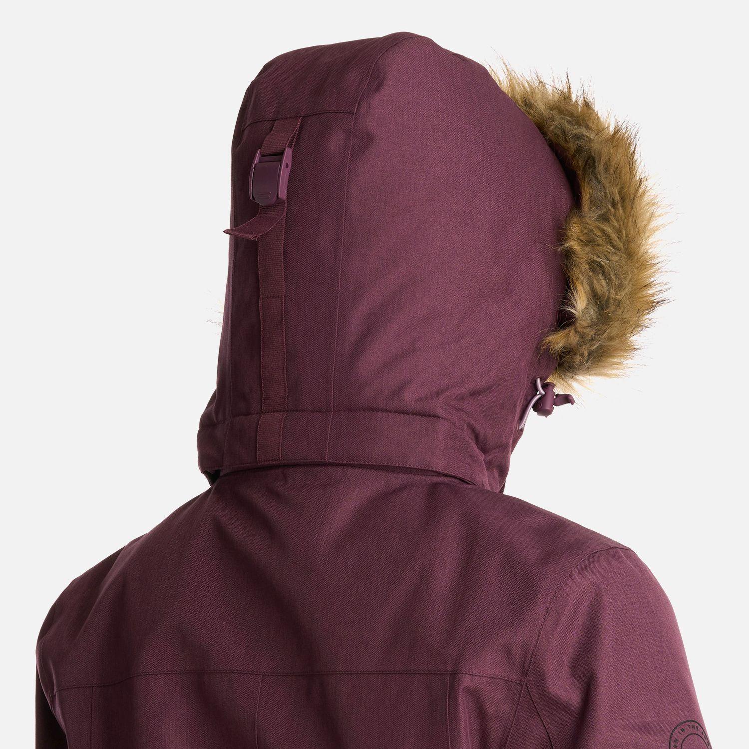 Chaqueta Mujer Roble B-Dry Hoody Melange Vino Lippi I25-7