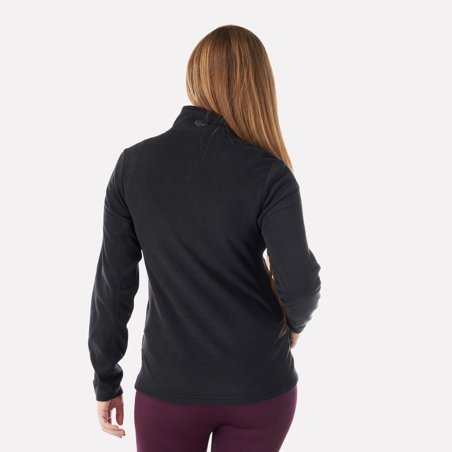 Poleron Mujer Lighter Nano-F 14 Zip Negro Lippi V23-2