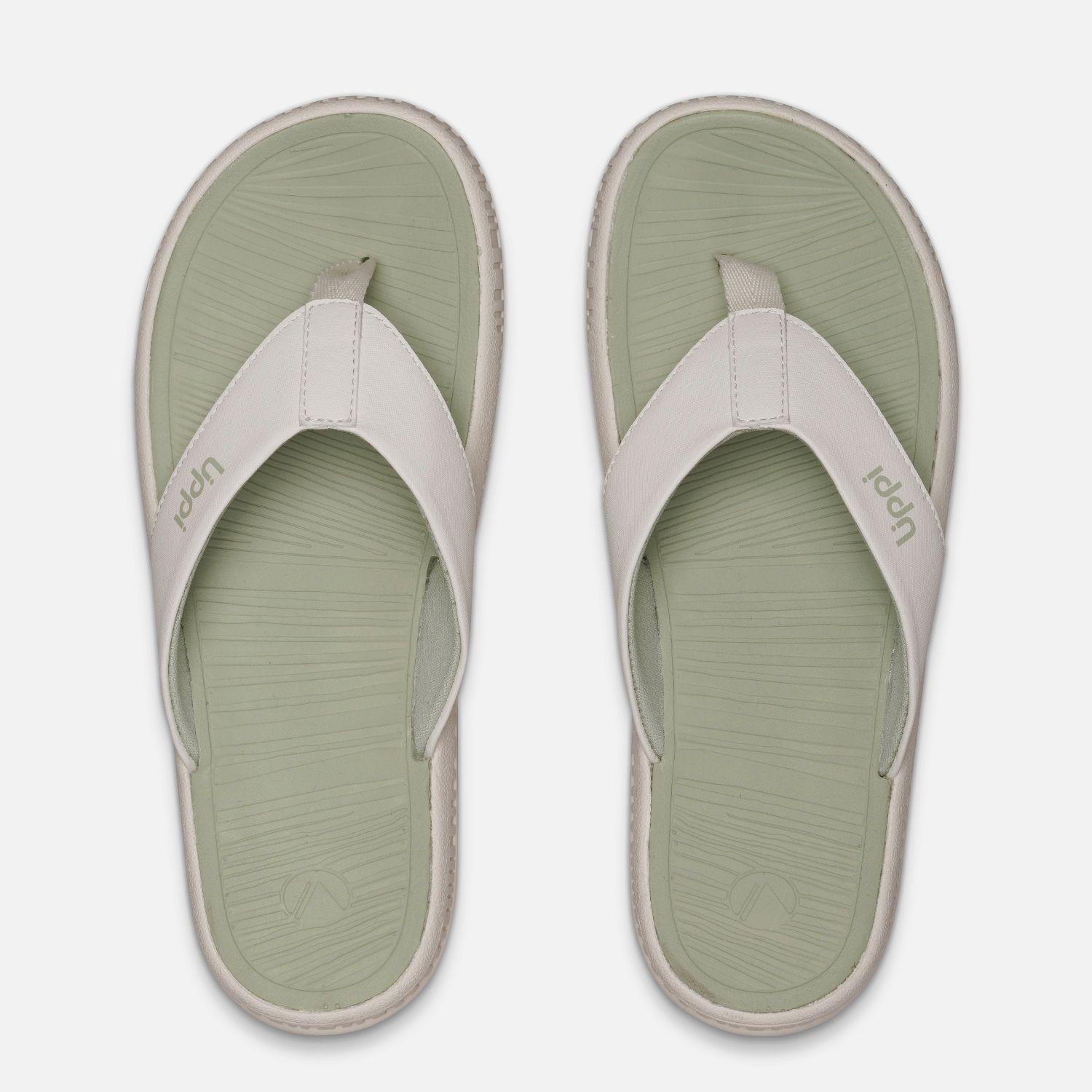 Sandalia Mujer Take Go Crema / Verde Lippi V26-3