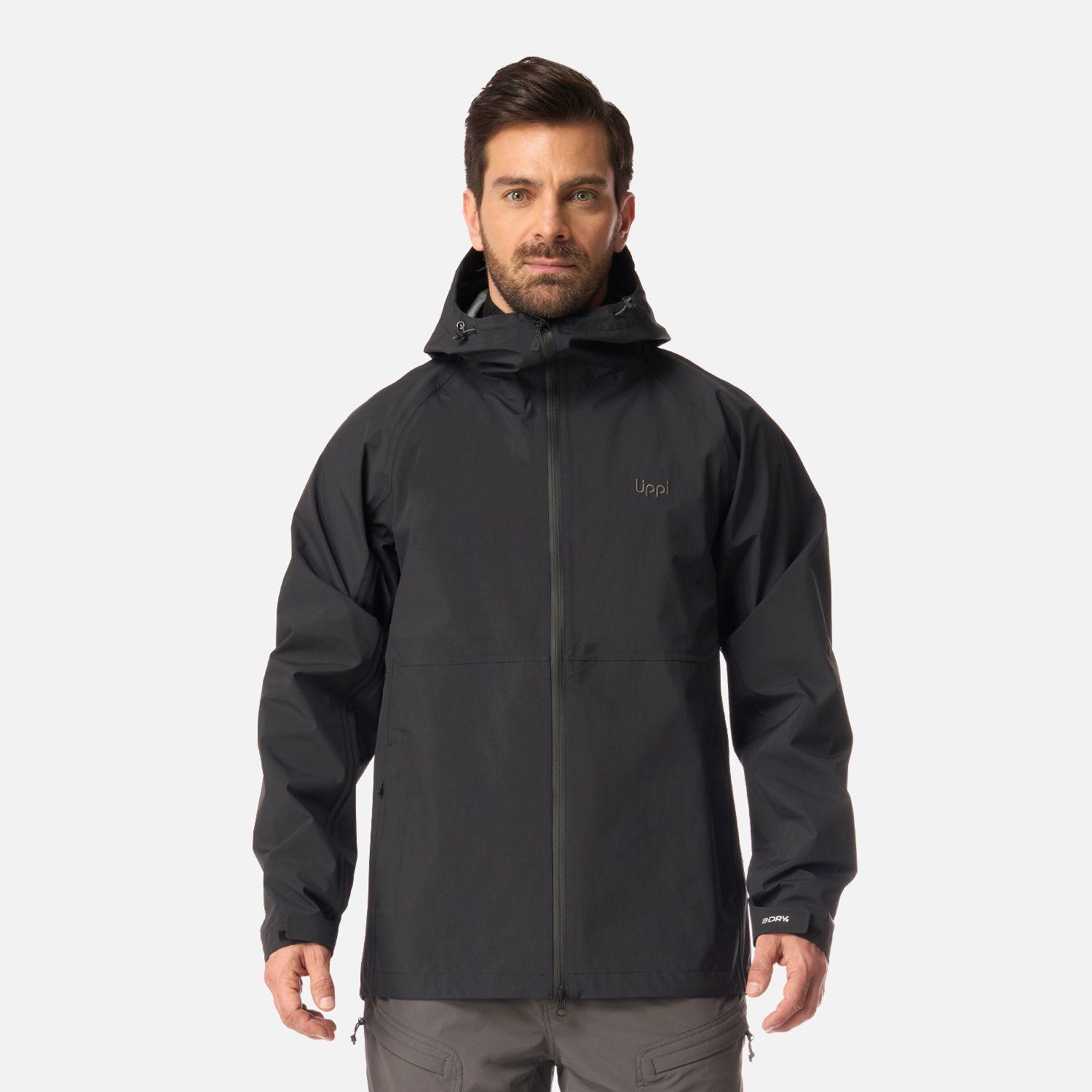 Chaqueta Hombre Alpine B-Dry Hoody Jacket Negro Lippi I26-0