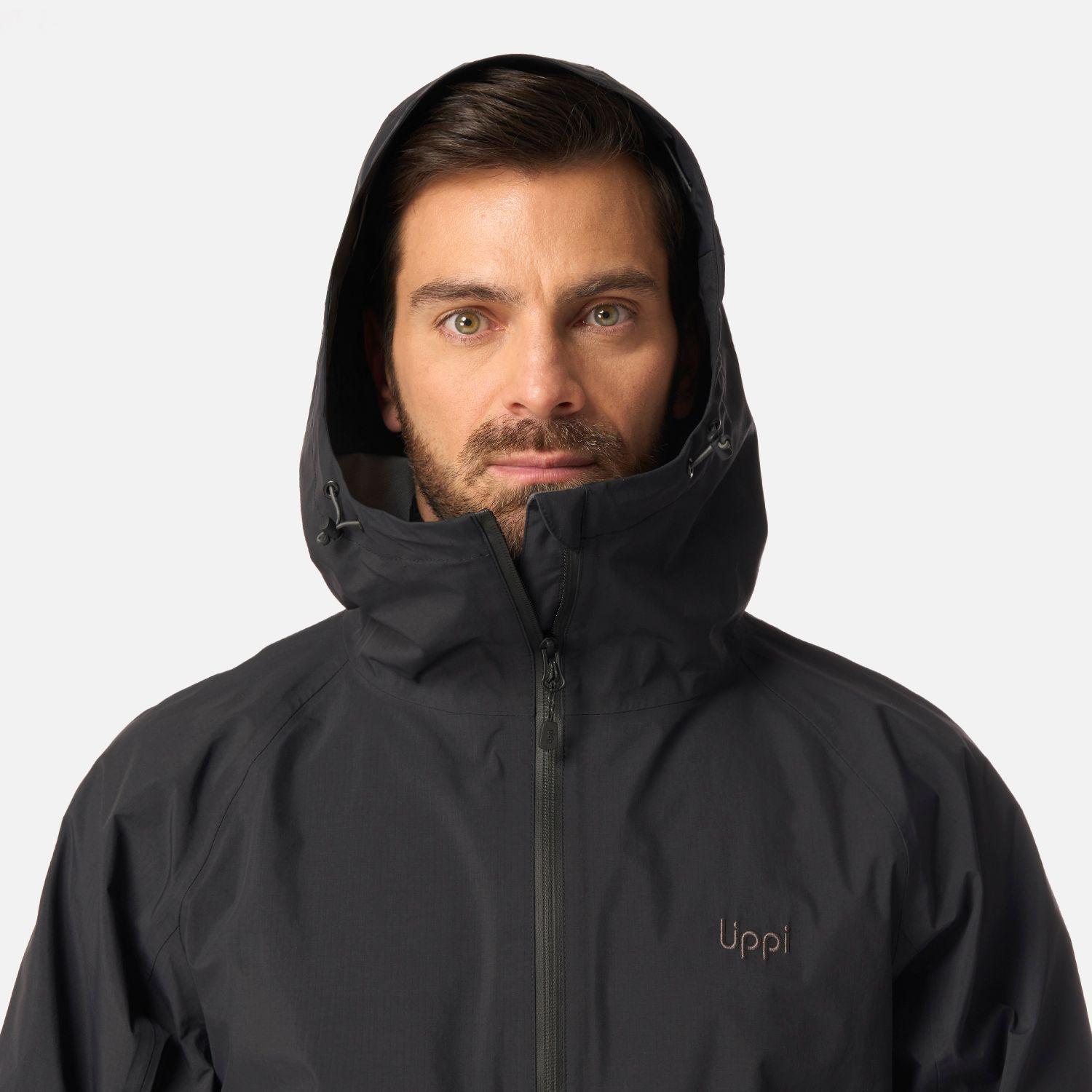 Chaqueta Hombre Alpine B-Dry Hoody Jacket Negro Lippi I26-3