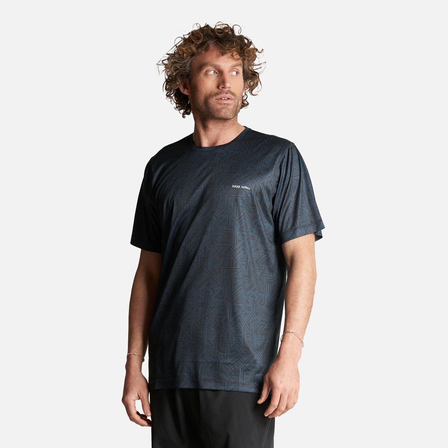 Polera Hombre Sudala Print Azul Haka Honu-2