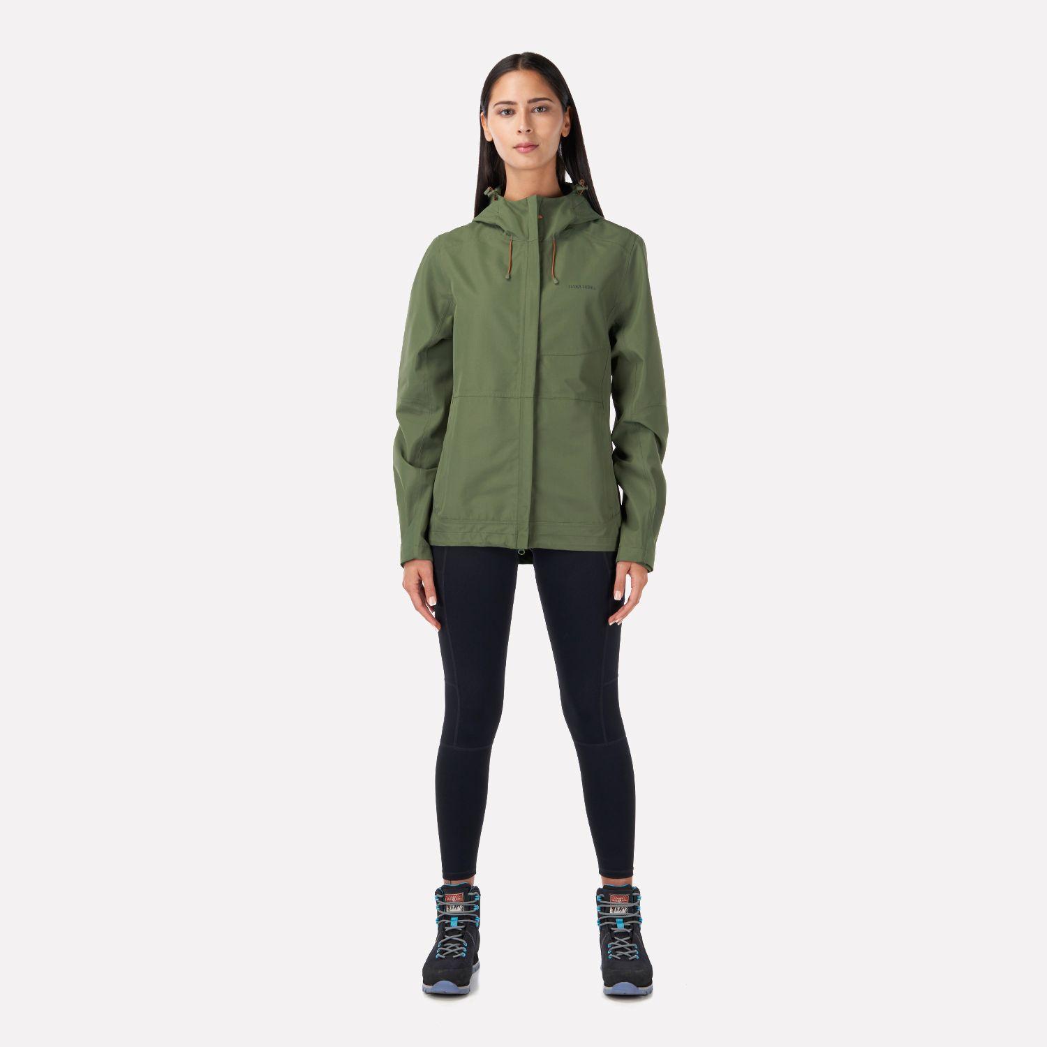 Chaqueta Mujer Agua-zero Verde Militar Haka Honu-5