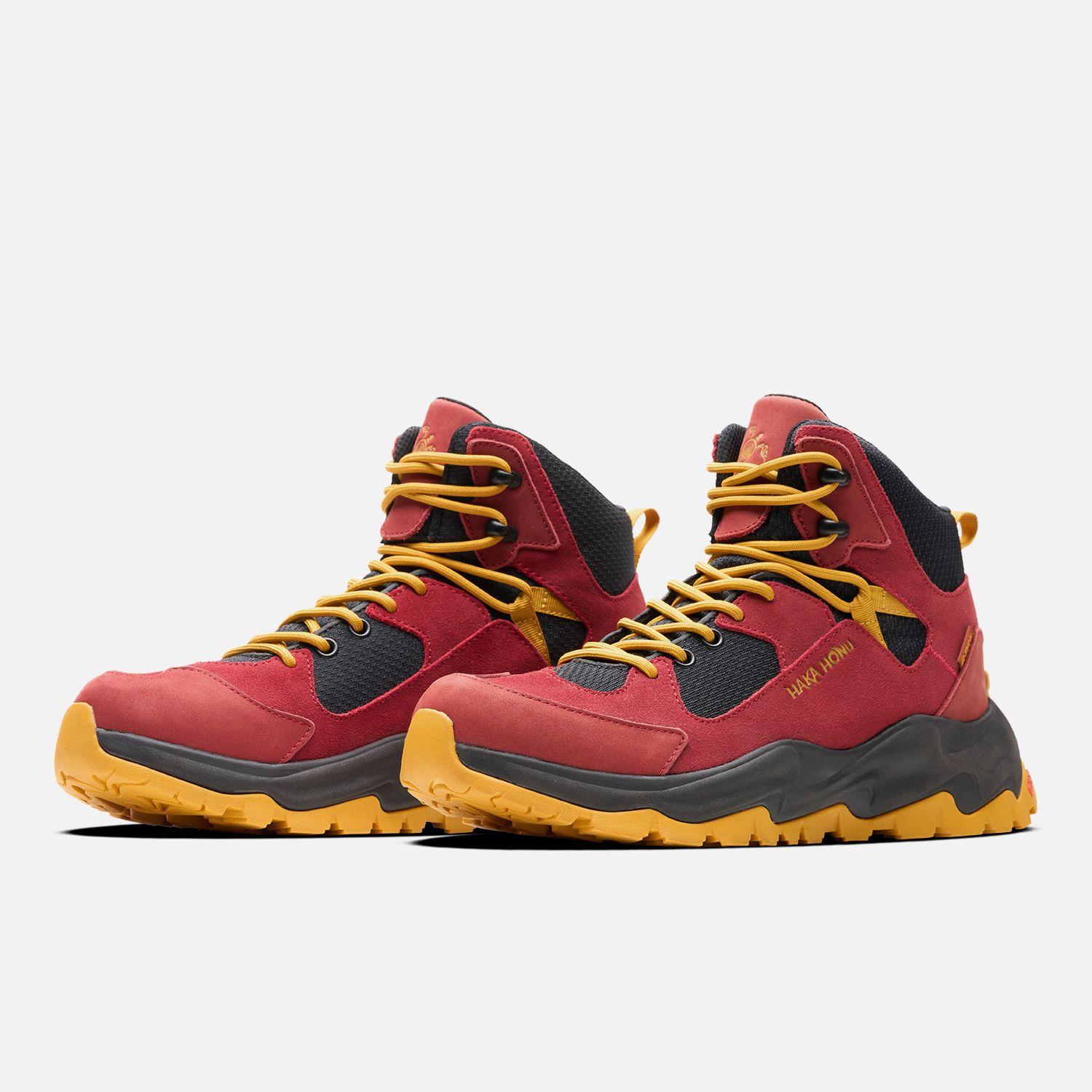 Botín Hombre Cordillera Alta Rojo Oscuro Haka Honu-3