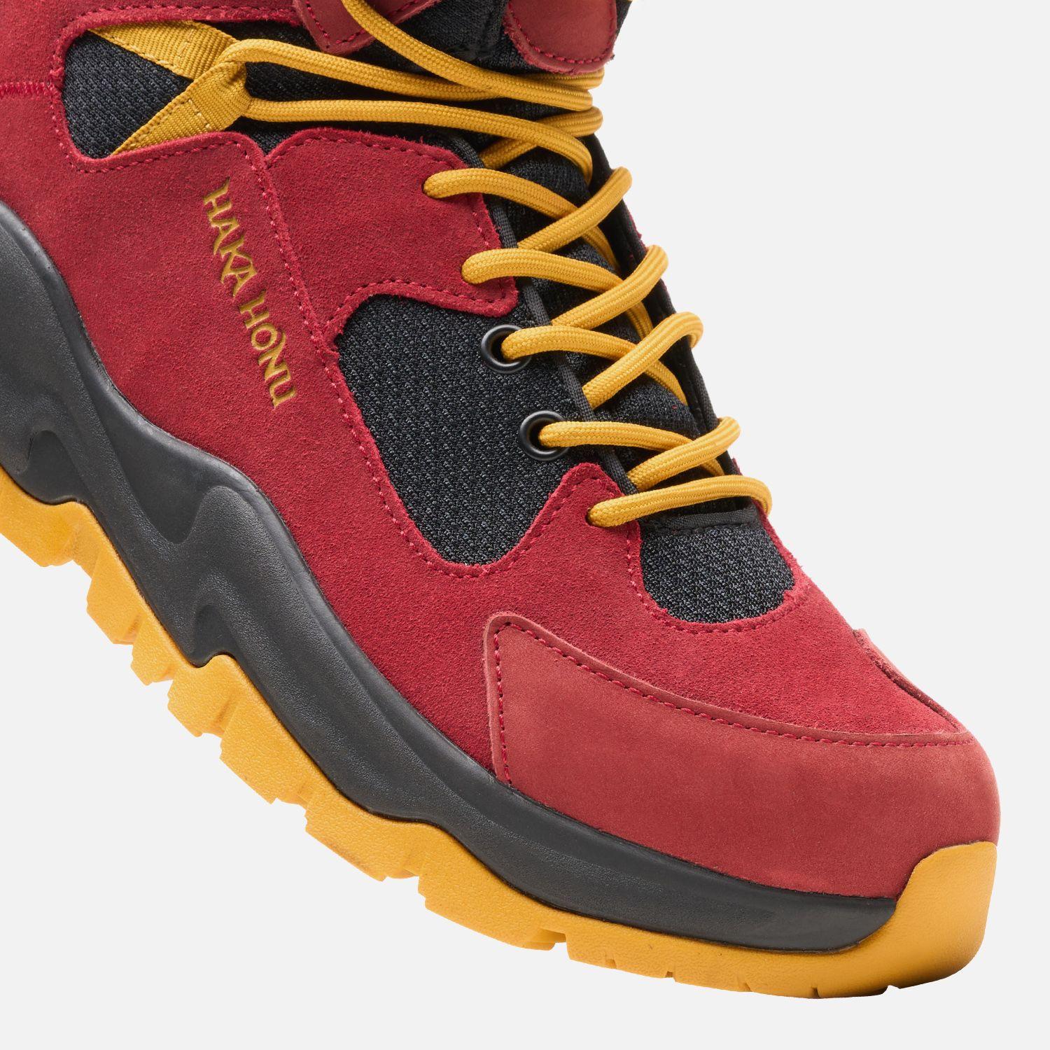 Botín Hombre Cordillera Alta Rojo Oscuro Haka Honu-6