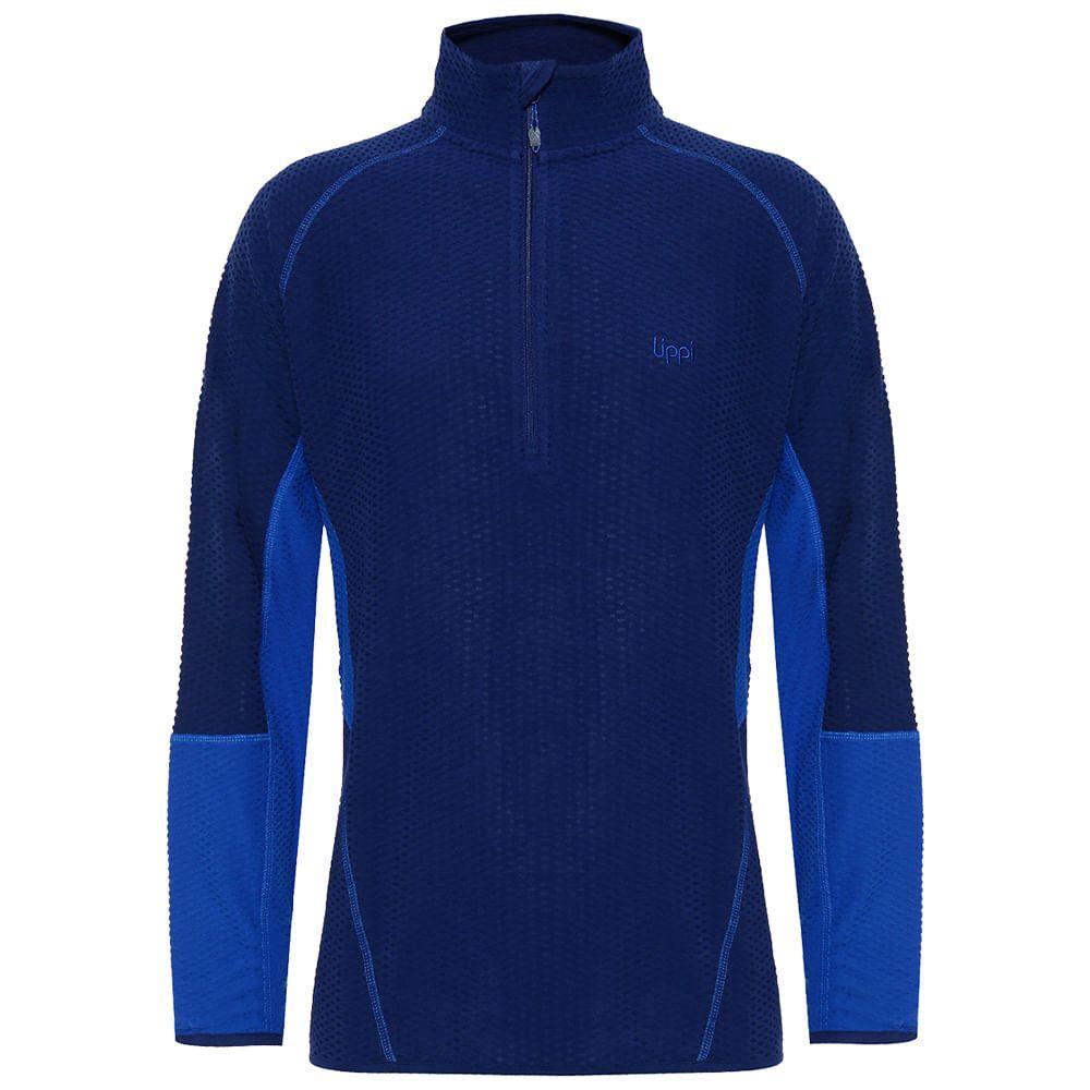 Poleron Hombre Jacaranda Nano-F 14 Zip Azul Marino Lippi V18-0