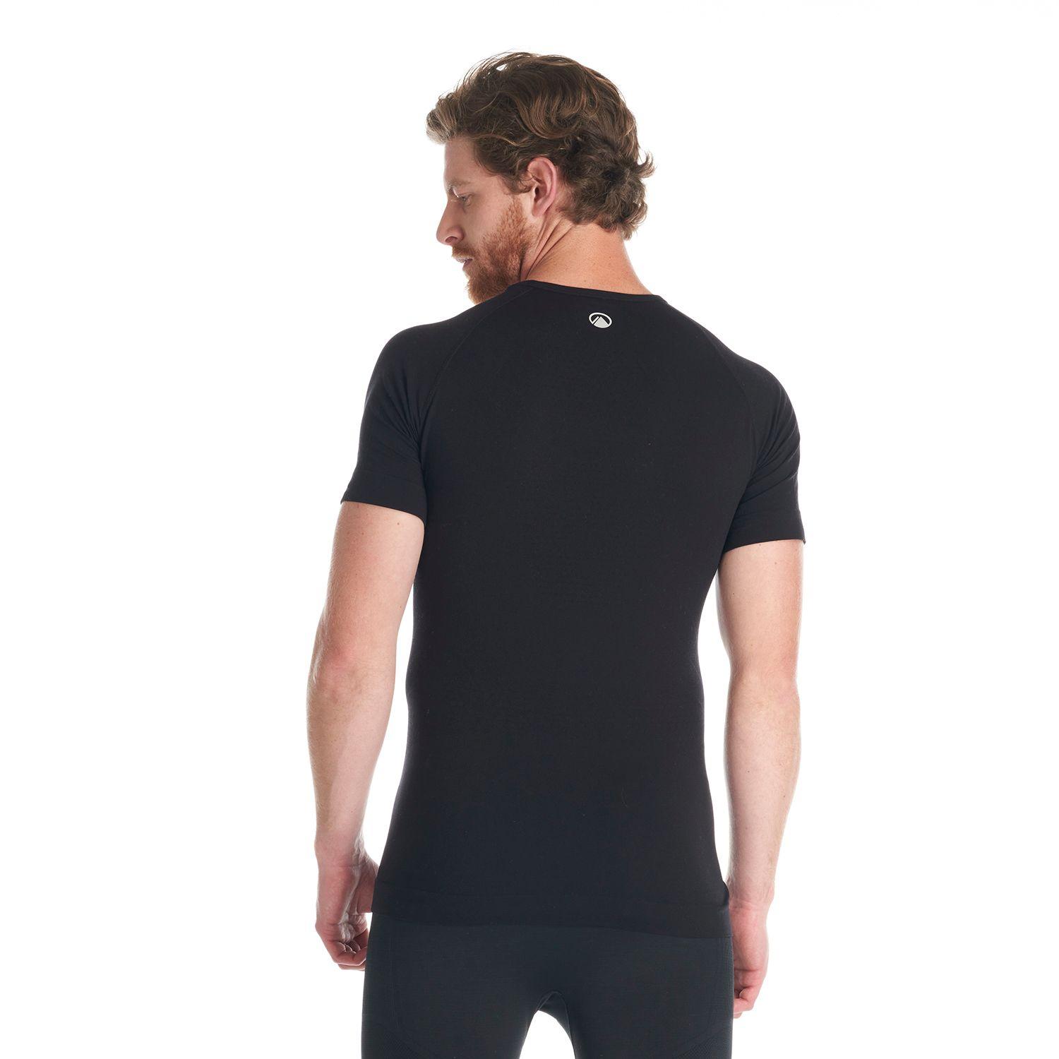 Primera Capa Hombre Skintec 1000 Seamless Short Sleeve Negro Lippi-5