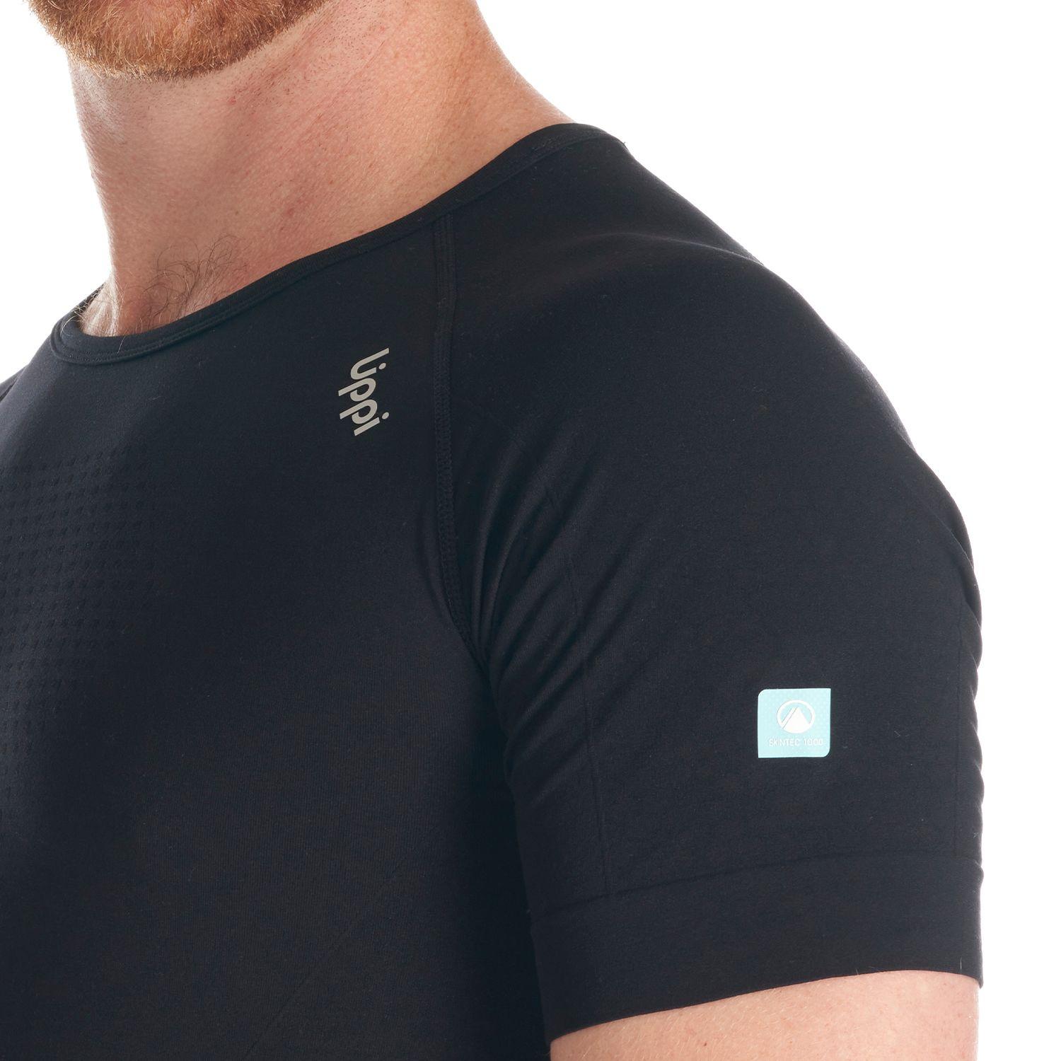 Primera Capa Hombre Skintec 1000 Seamless Short Sleeve Negro Lippi-6