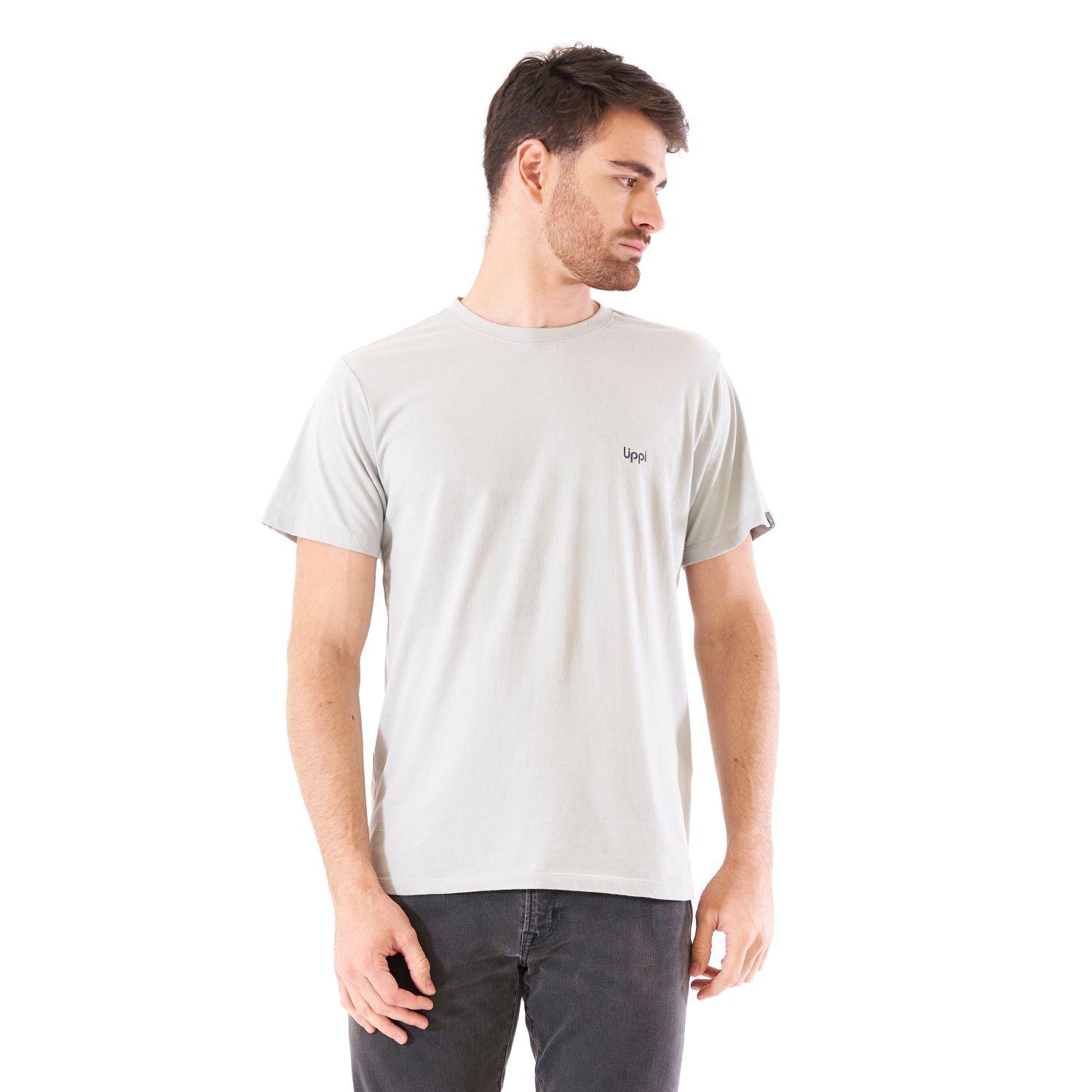 Polera Hombre Journey UV-Stop T-Shirt Gris Claro Lippi-1