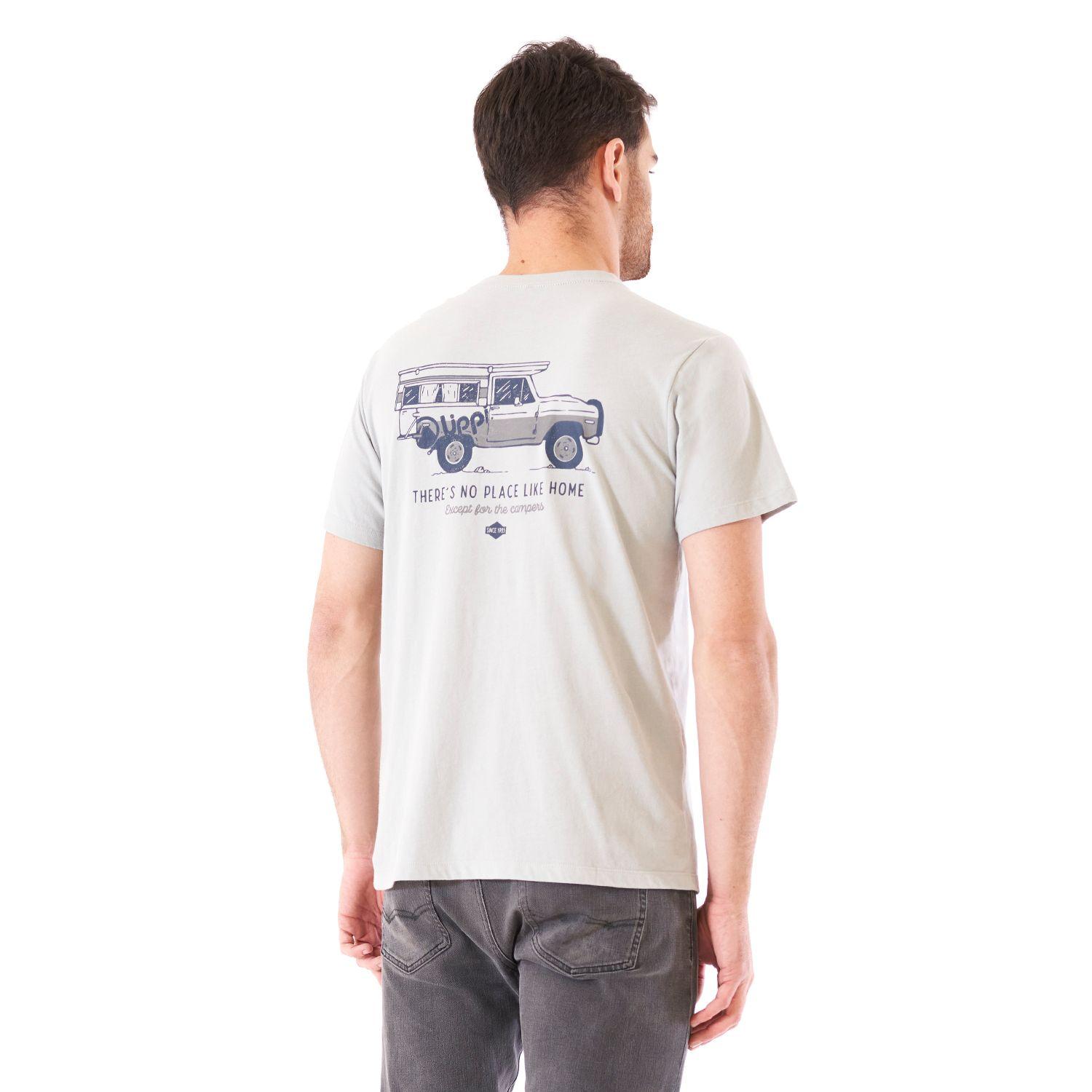 Polera Hombre Journey UV-Stop T-Shirt Gris Claro Lippi-3
