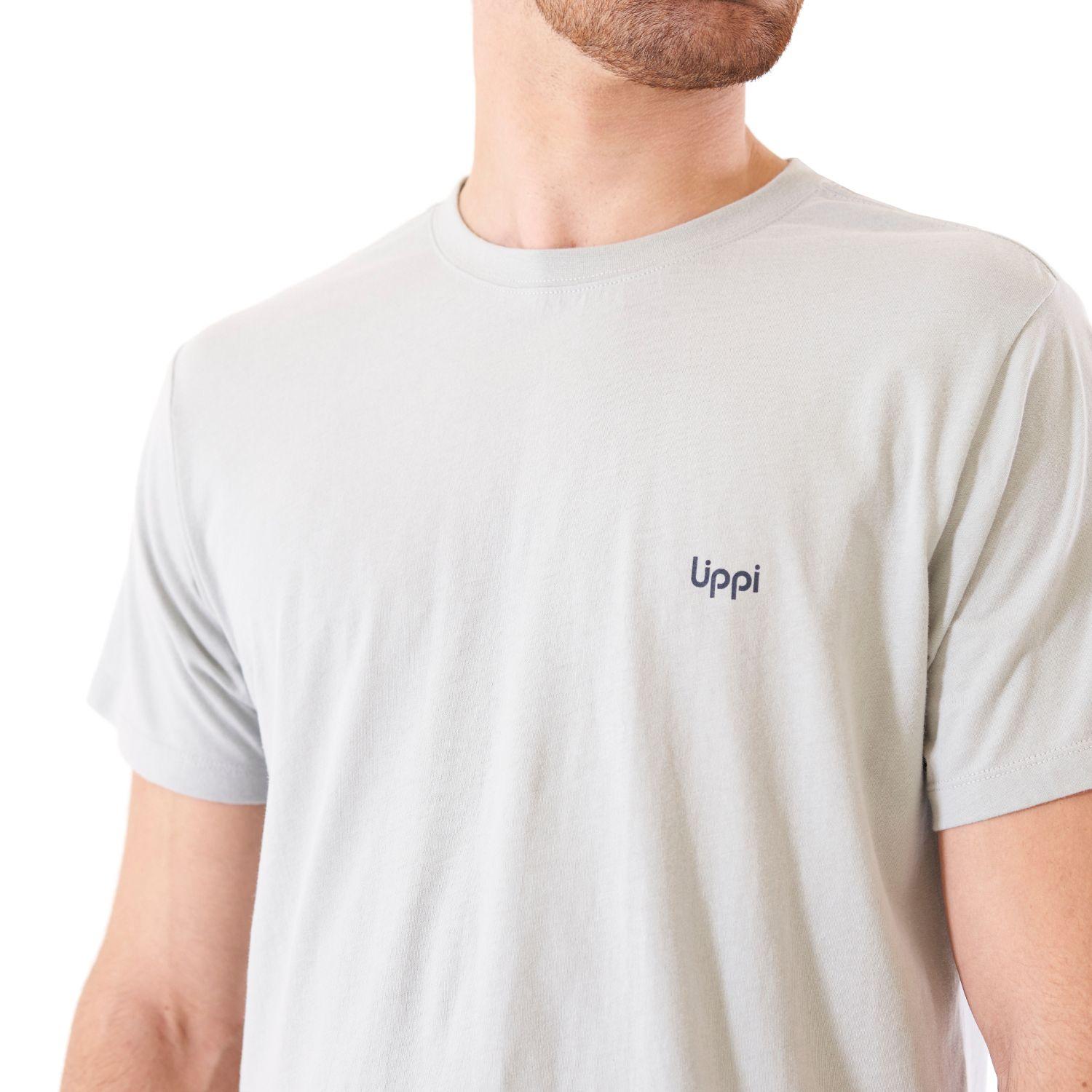 Polera Hombre Journey UV-Stop T-Shirt Gris Claro Lippi-4