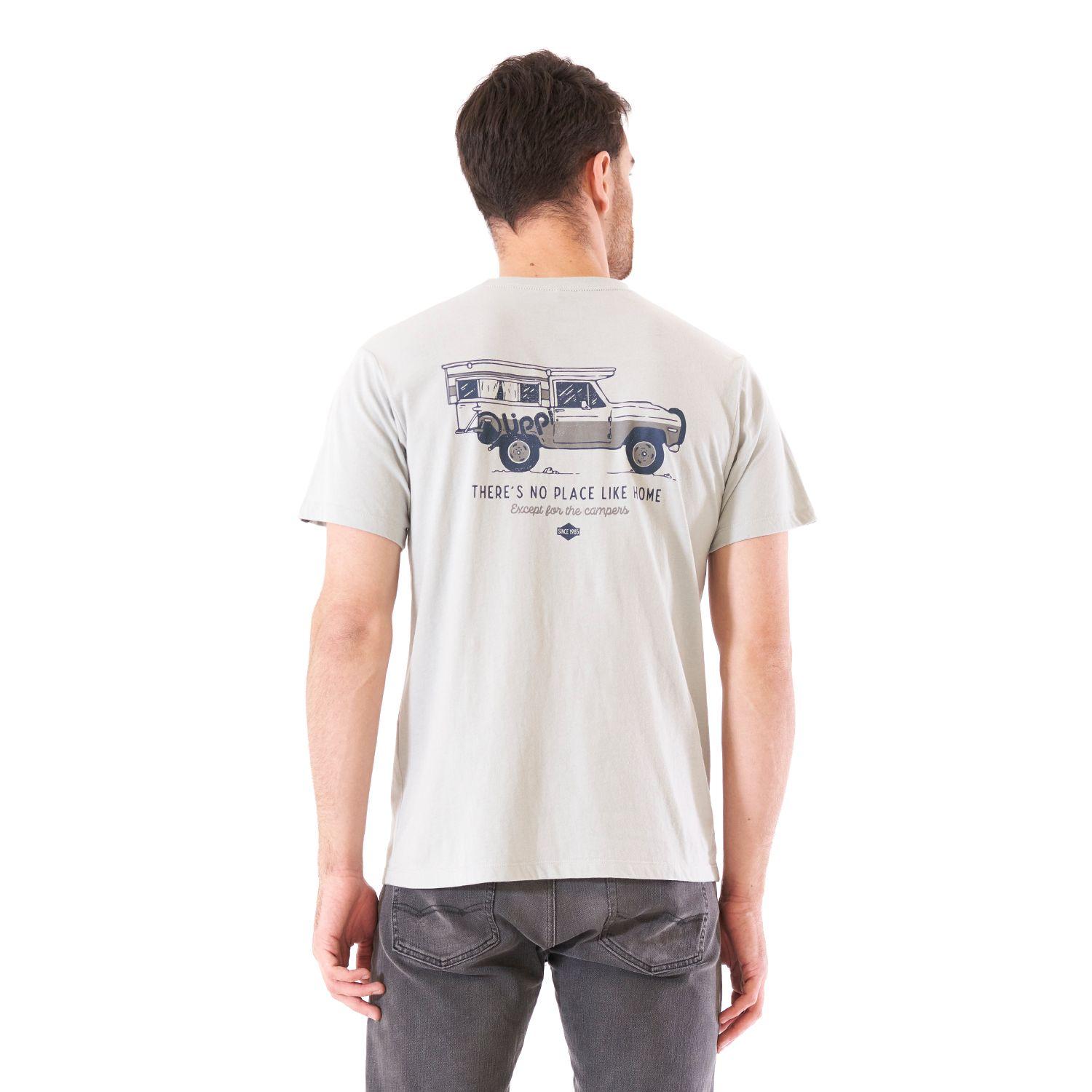 Polera Hombre Journey UV-Stop T-Shirt Gris Claro Lippi-6