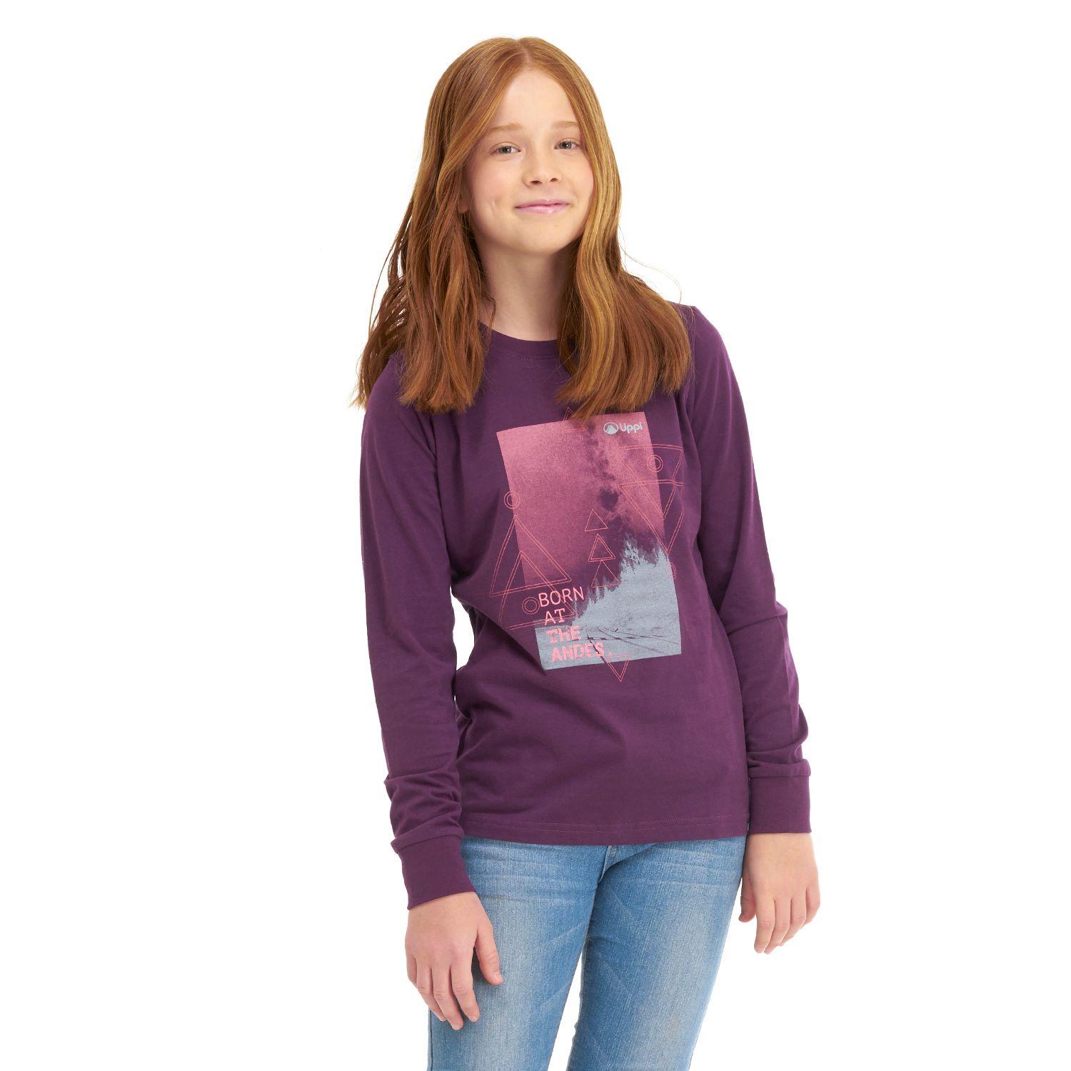 Polera Teen Girl Night Sky Long Sleeve Cotton T-Shirt Uva Lippi-1