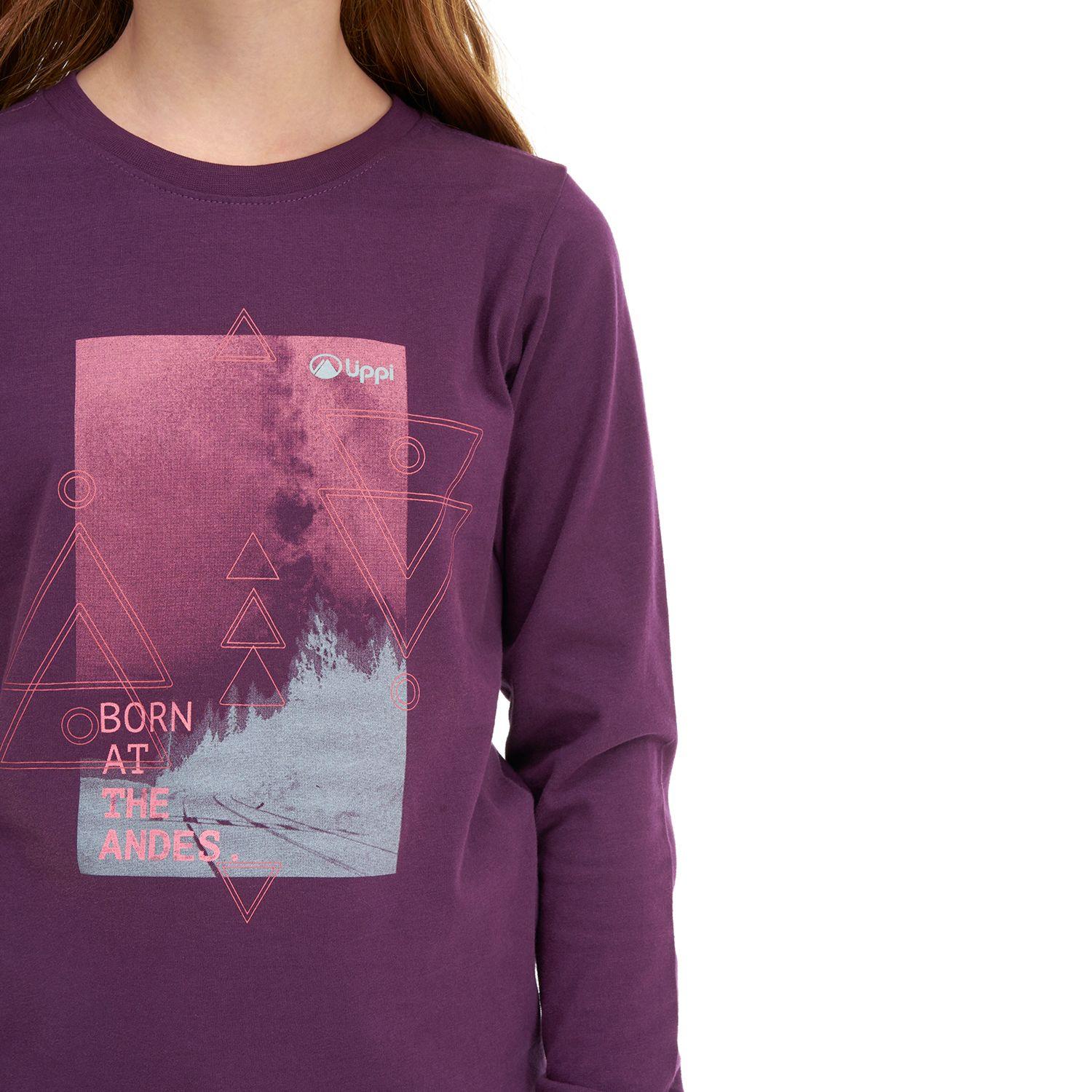 Polera Teen Girl Night Sky Long Sleeve Cotton T-Shirt Uva Lippi-4