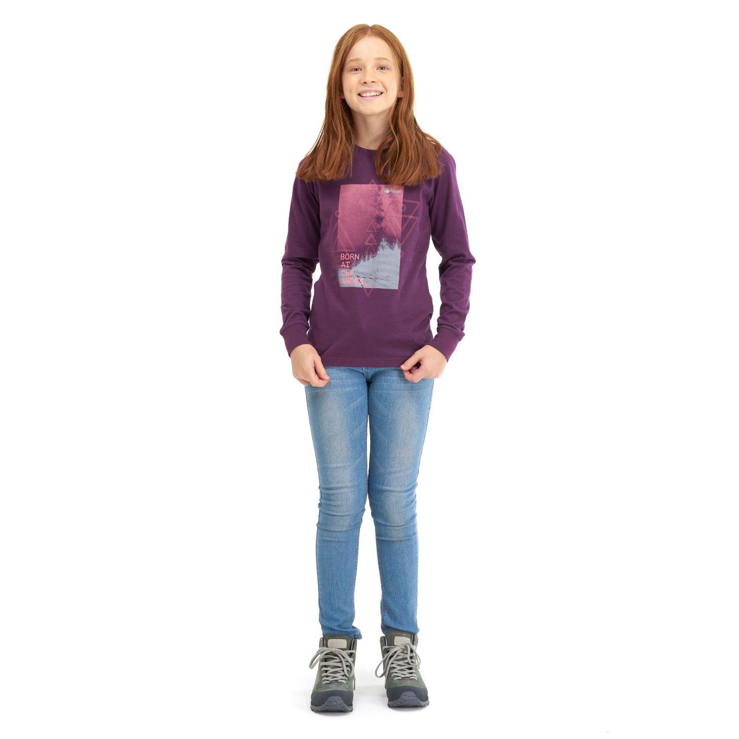 Polera Teen Girl Night Sky Long Sleeve Cotton T-Shirt Uva Lippi-5