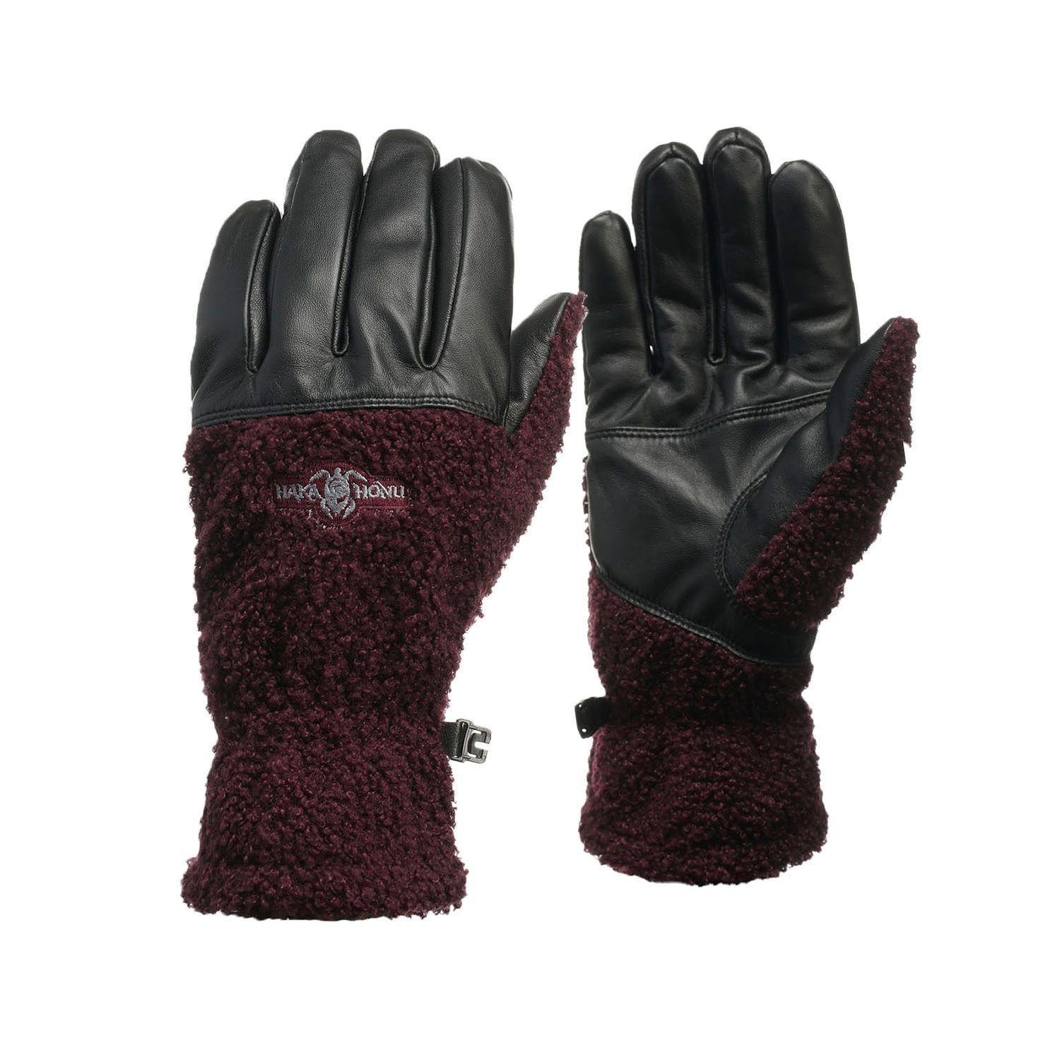 Guante Hombre Bagual Merino Wool Chiporro Burdeo Haka Honu-0