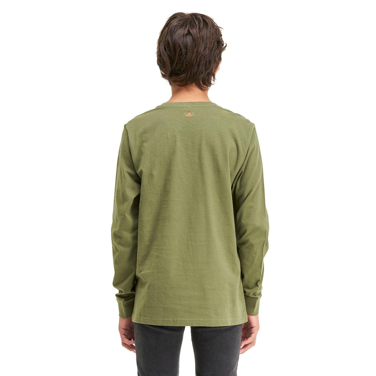 Polera Teen Boy Range Long-Sleeve Cotton T-Shirt Verde Lippi-3
