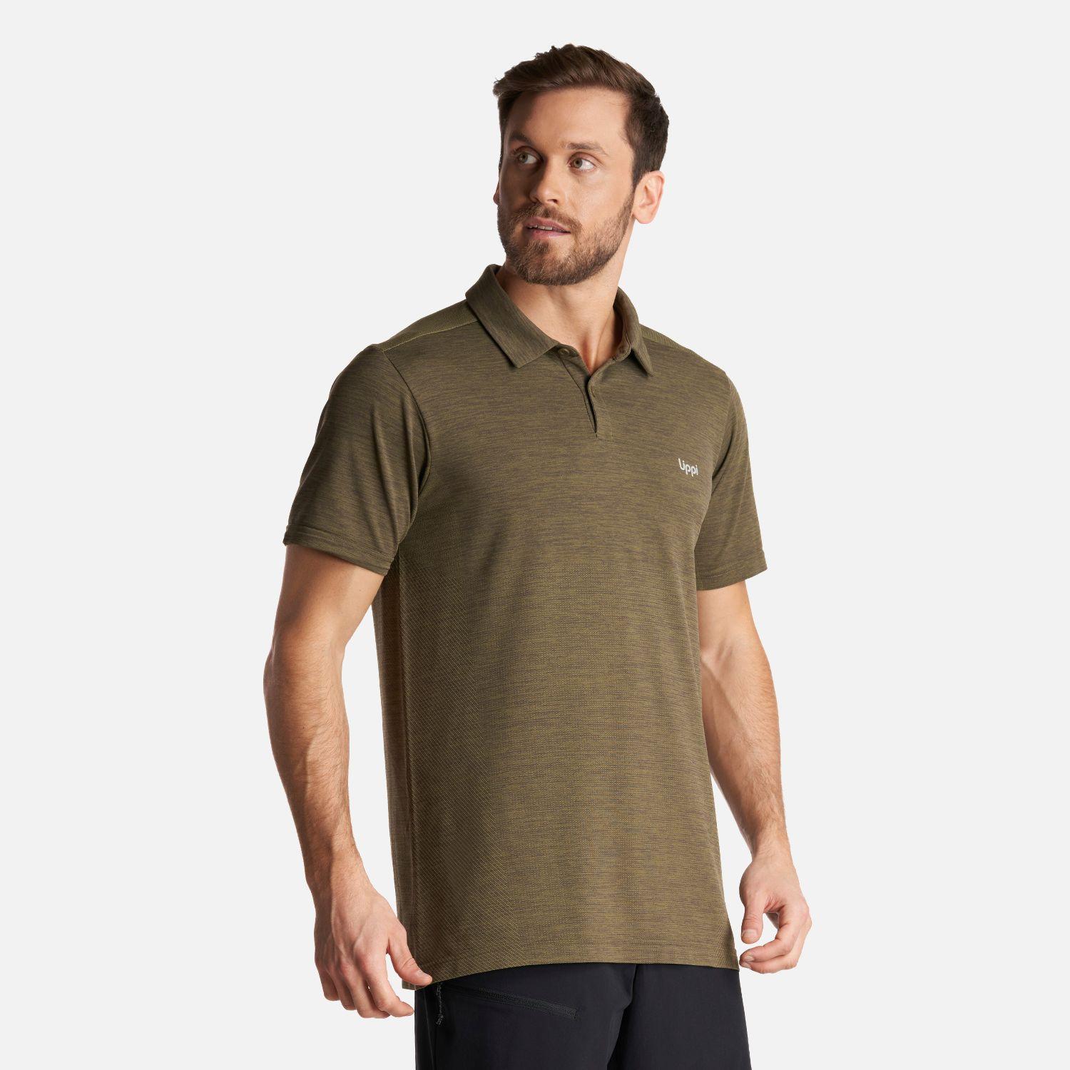 Polera Hombre B-Classic Seamless Polo Verde Oliva Lippi-2