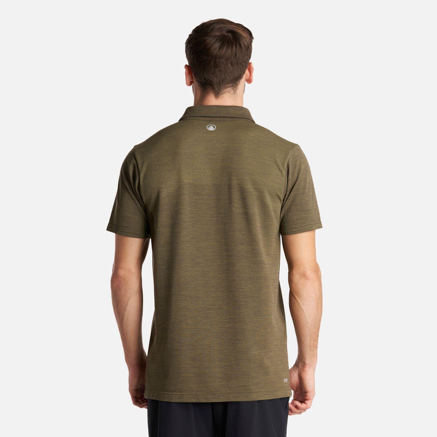 Polera Hombre B-Classic Seamless Polo Verde Oliva Lippi-3