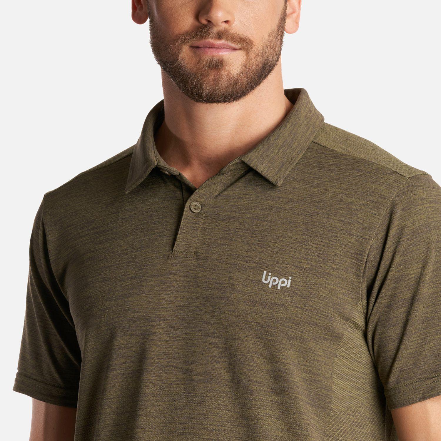 Polera Hombre B-Classic Seamless Polo Verde Oliva Lippi-4