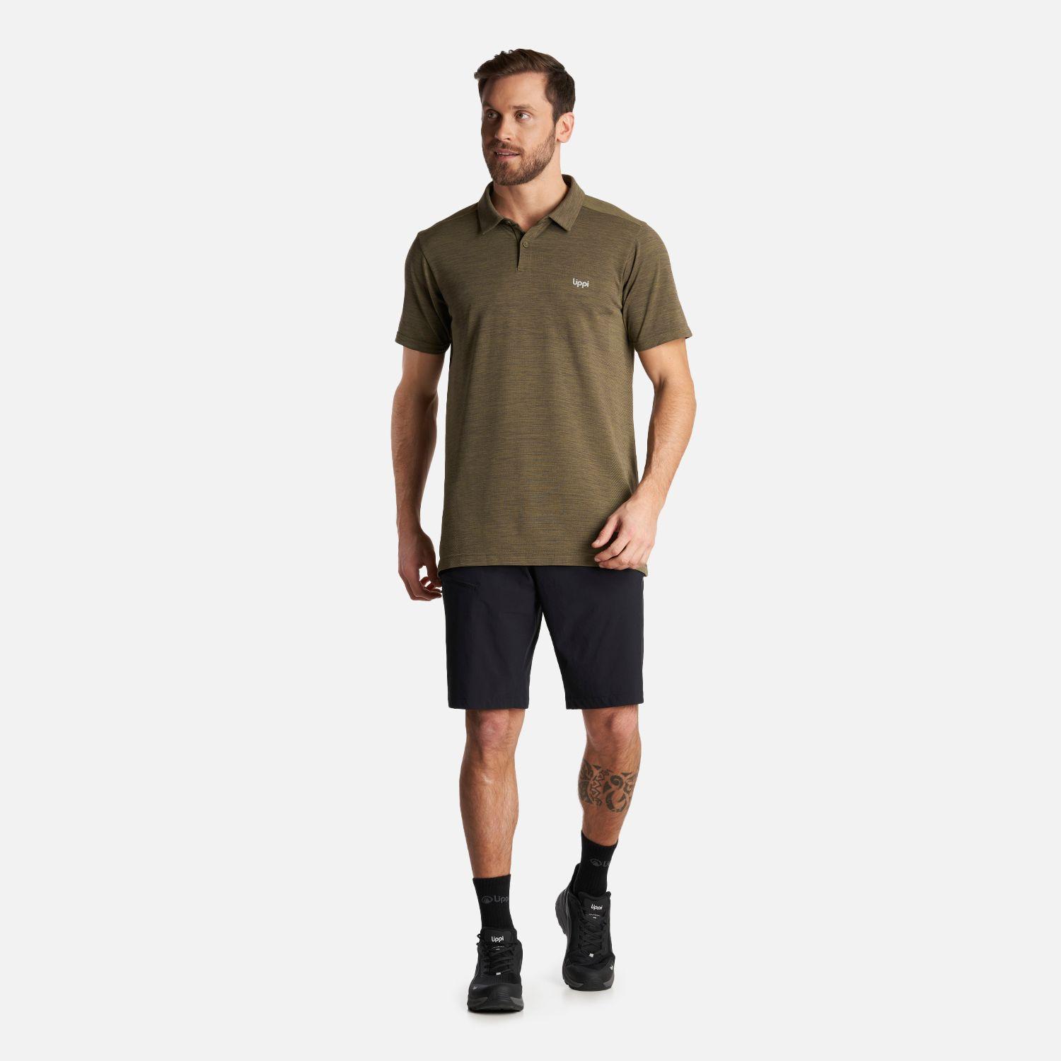 Polera Hombre B-Classic Seamless Polo Verde Oliva Lippi-5