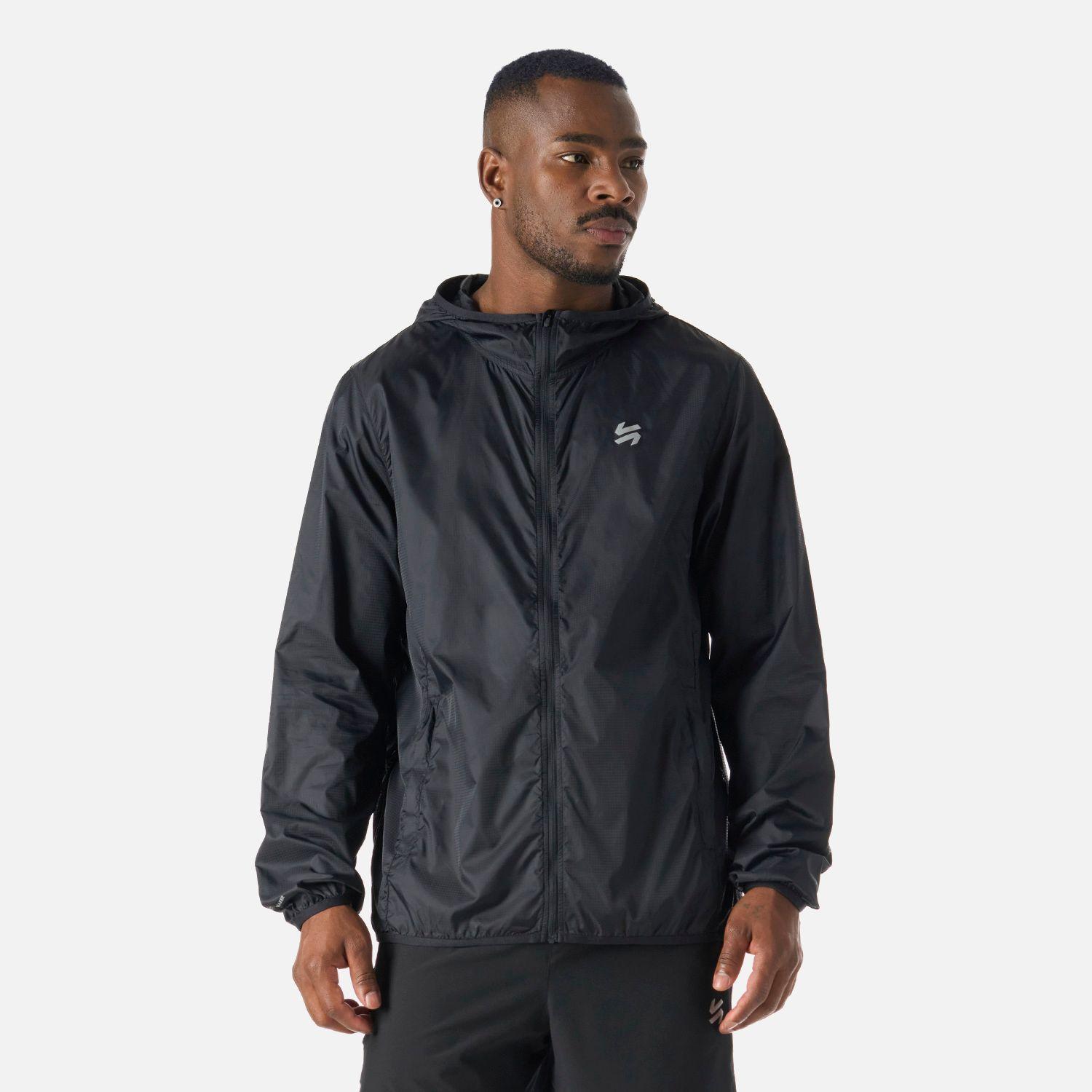 Chaqueta Hombre Built To Move Windbreaker Negro Vulcano-0