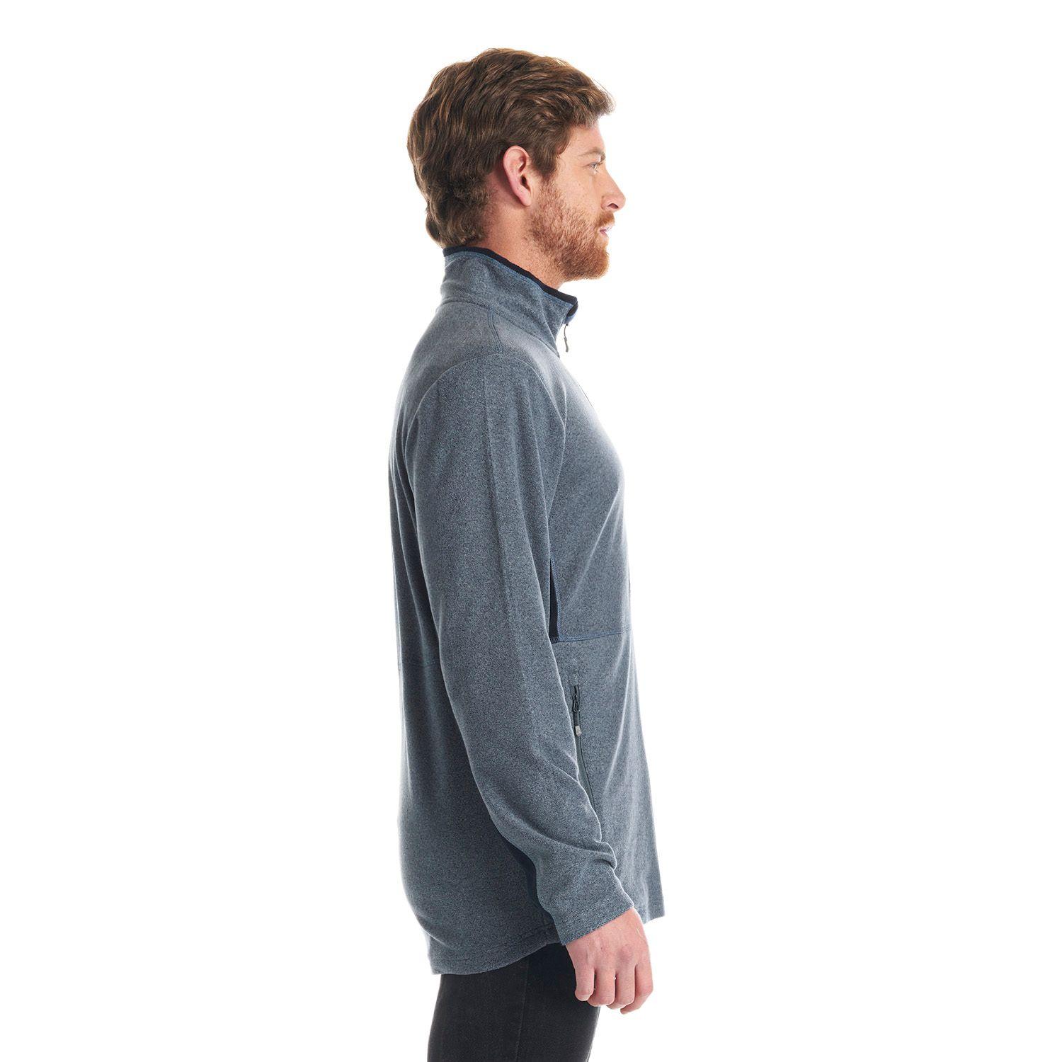 Poleron Hombre Lighter Nano-F 14 Zip Azul Piedra Lippi-3