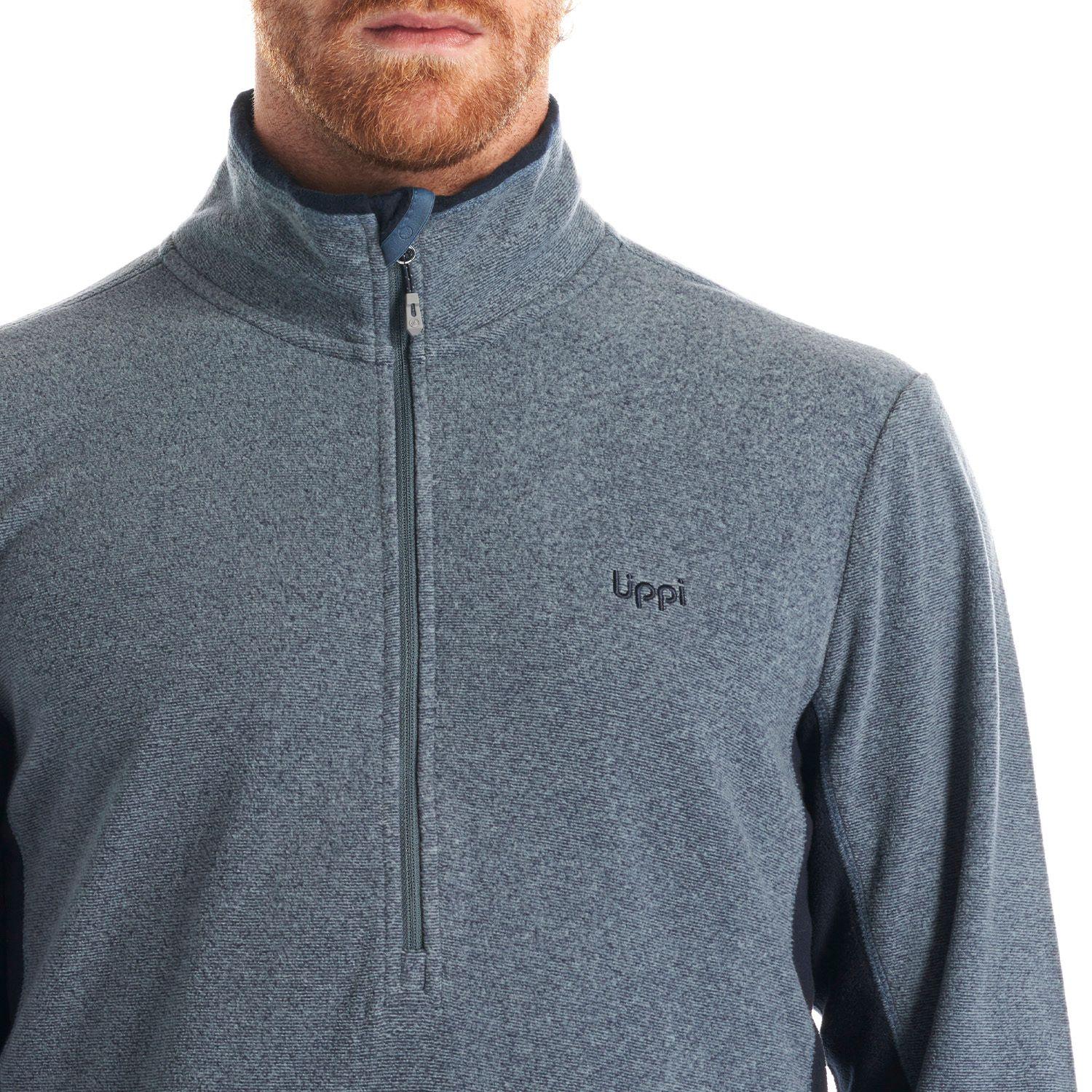 Poleron Hombre Lighter Nano-F 14 Zip Azul Piedra Lippi-7