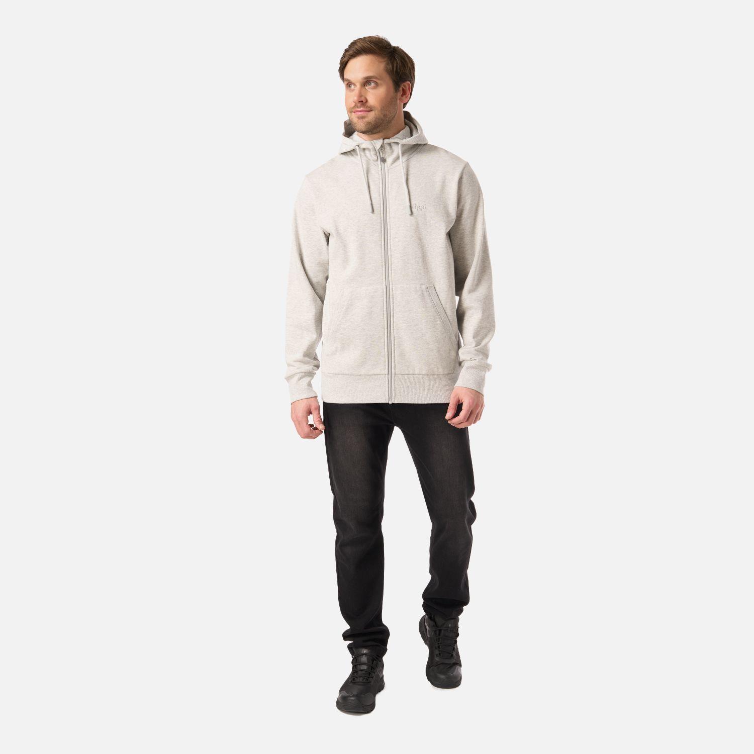 Polerón Hombre Ulmo Light Full Zip Hoody Sweatshirt Gris Lippi V26-5