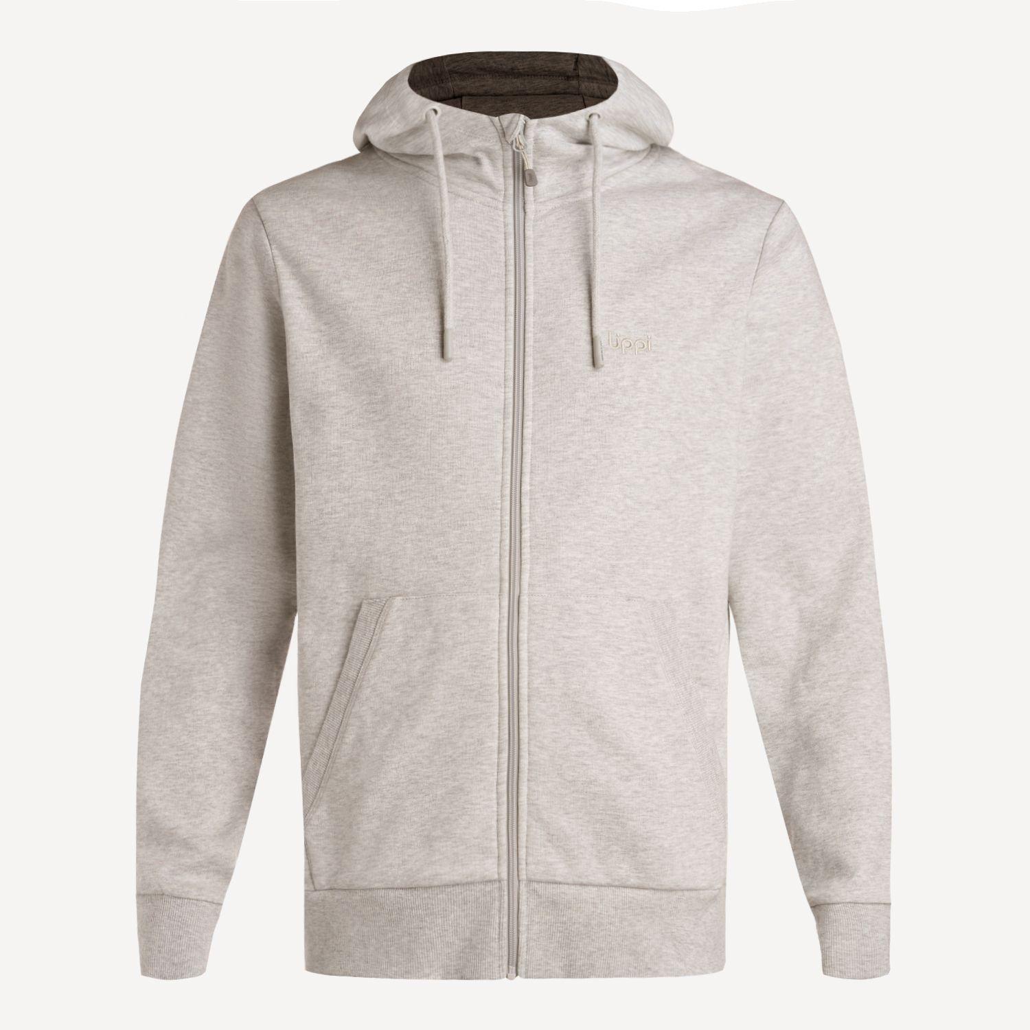 Polerón Hombre Ulmo Light Full Zip Hoody Sweatshirt Gris Lippi V26-6