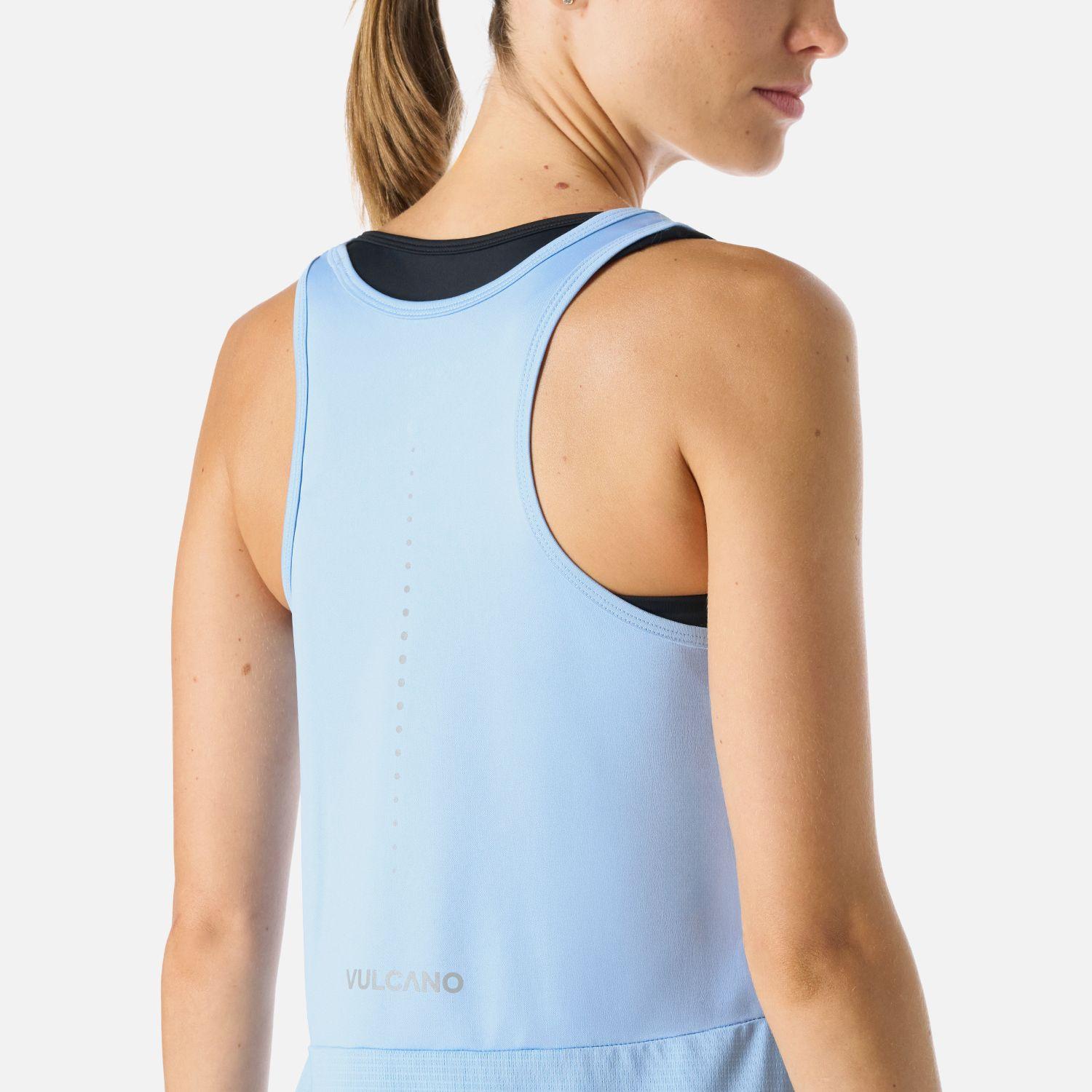 Polera Mujer Built To Move Tank Top Celeste Vulcano-5