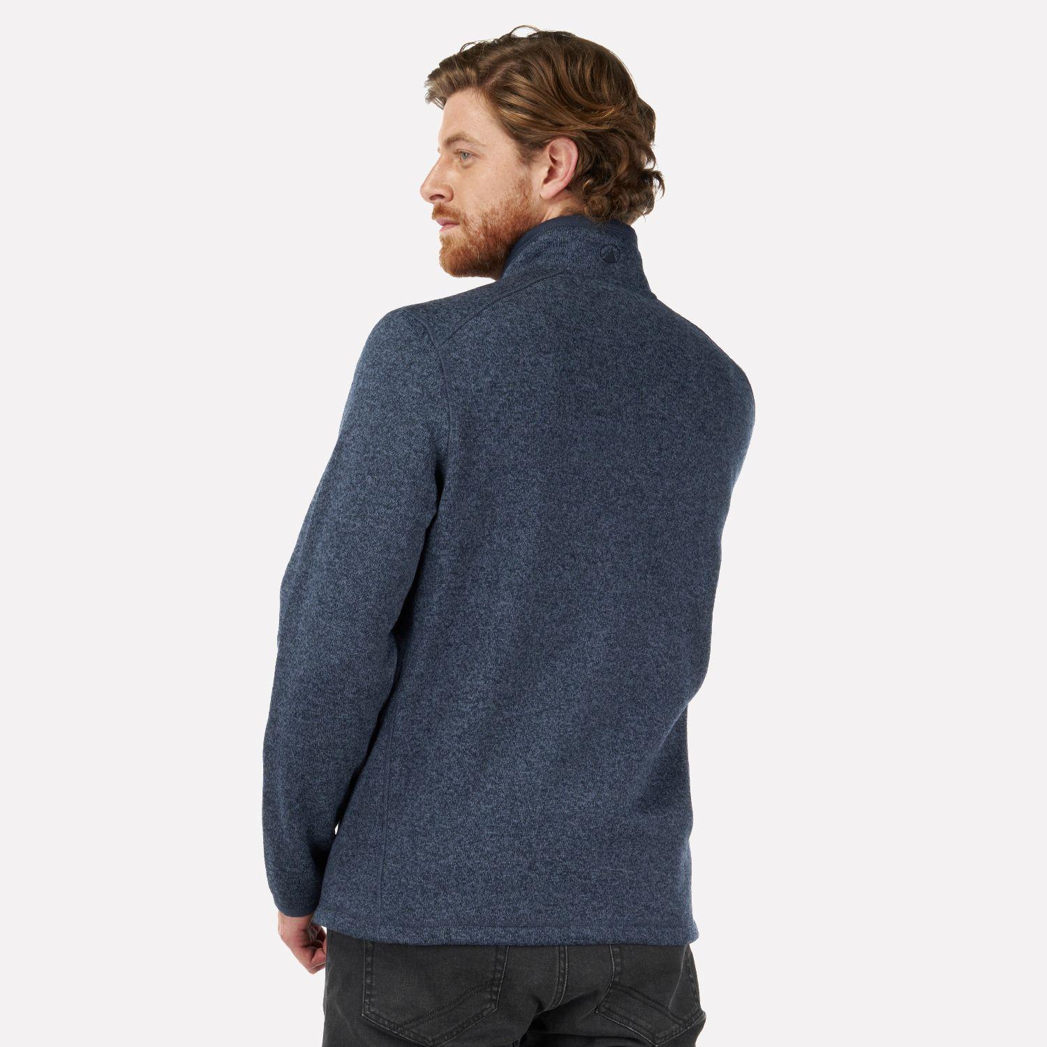 Poleron Hombre Coronado Therm-Pro Pullover Melange Azul Piedra Lippi-2