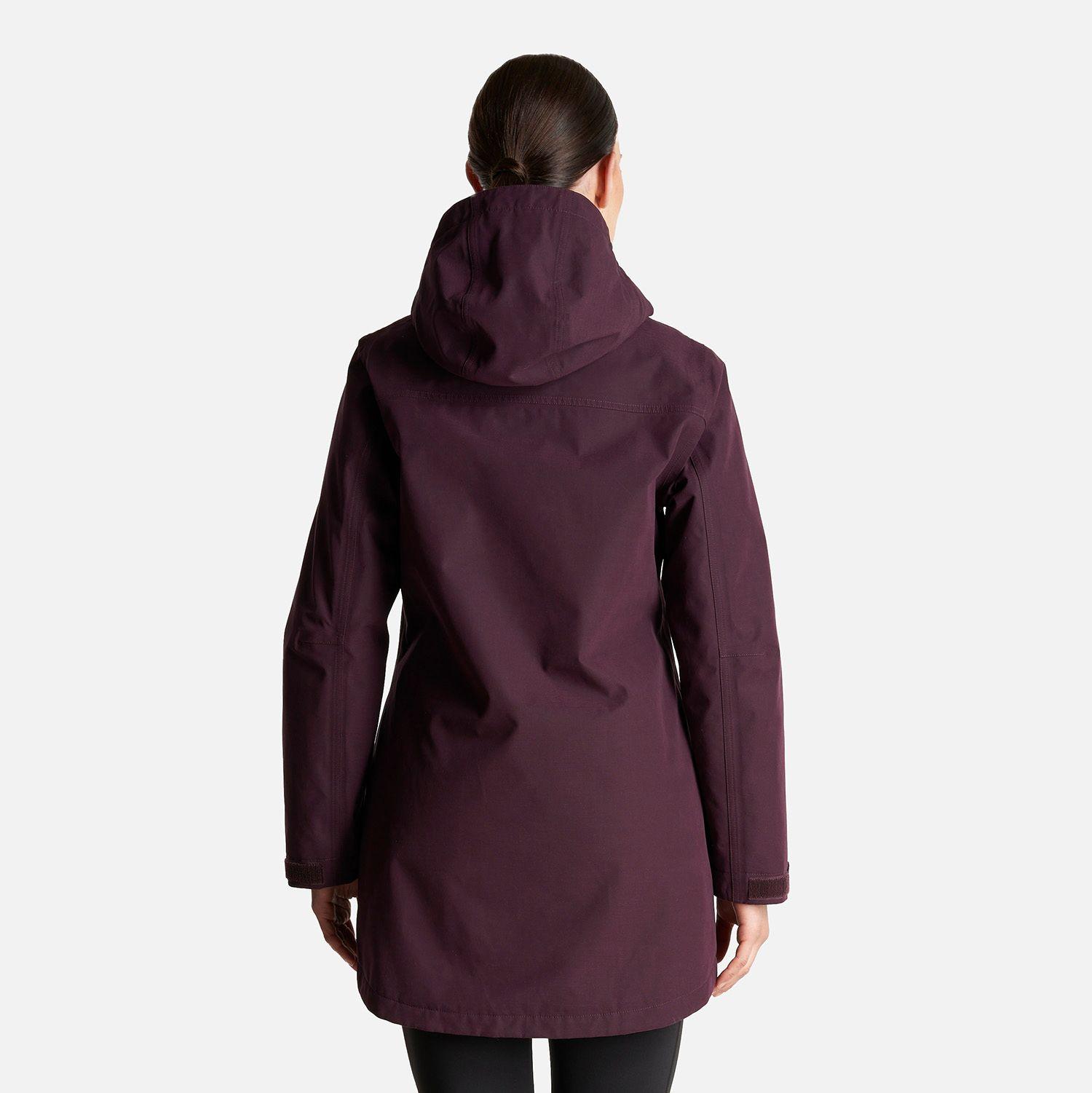 Chaqueta Mujer Citizen Warm B-Dry Hoody Jacket Burdeo Lippi-4