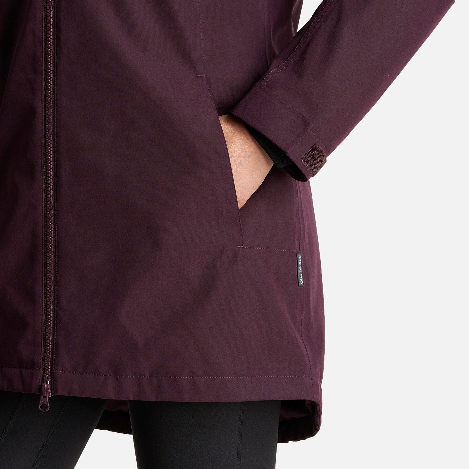 Chaqueta Mujer Citizen Warm B-Dry Hoody Jacket Burdeo Lippi-7