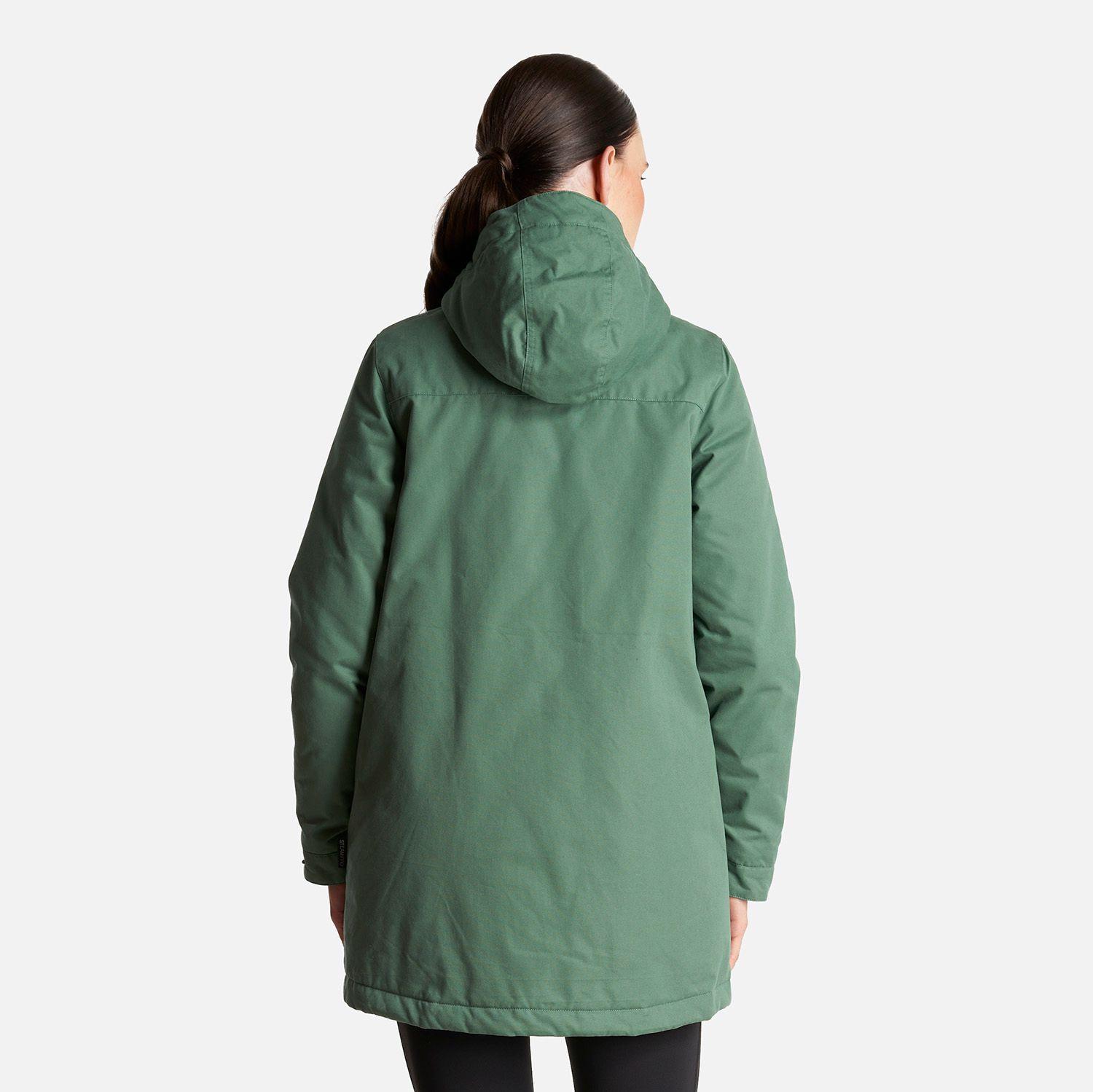 Chaqueta Mujer Peumo Canvas Hoody Jacket Verde Botella Lippi-3