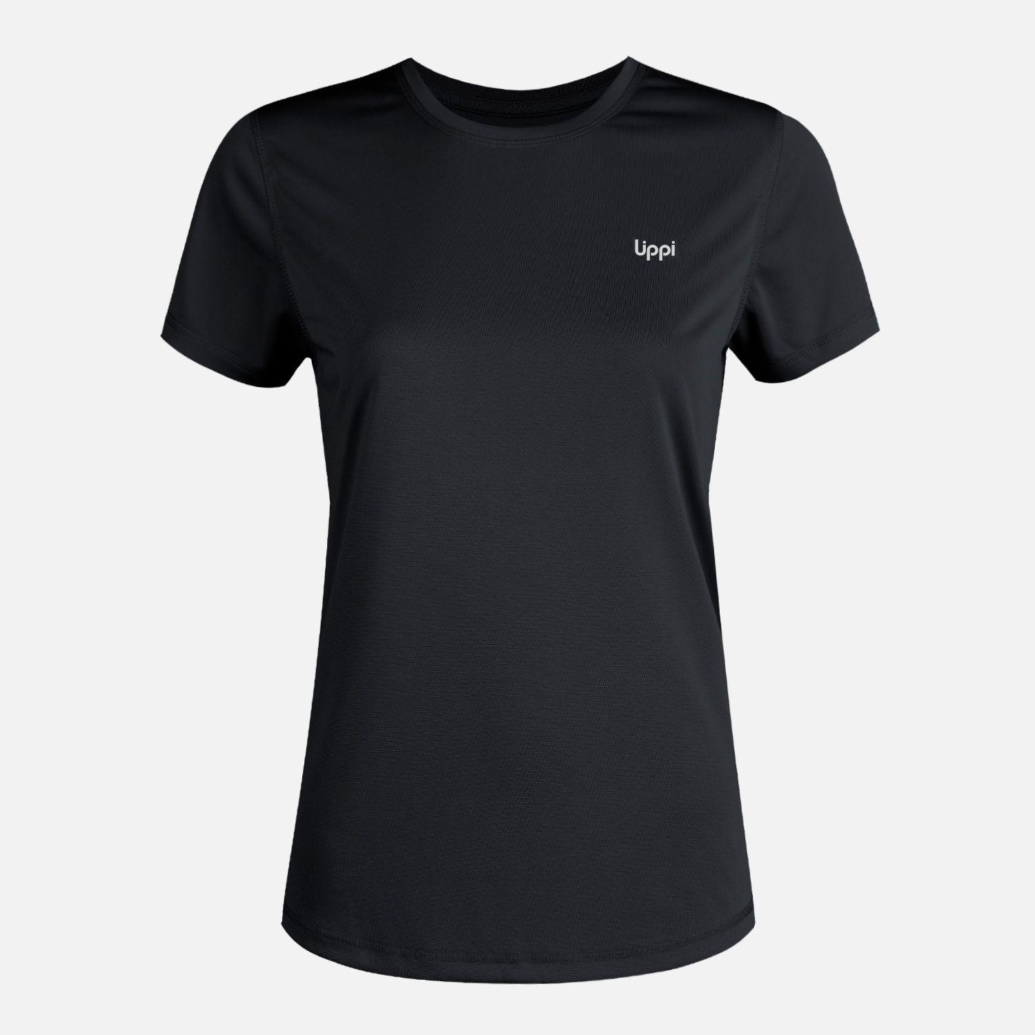 Polera Mujer Core Q-Dry T-Shirt Negro Lippi I23-0