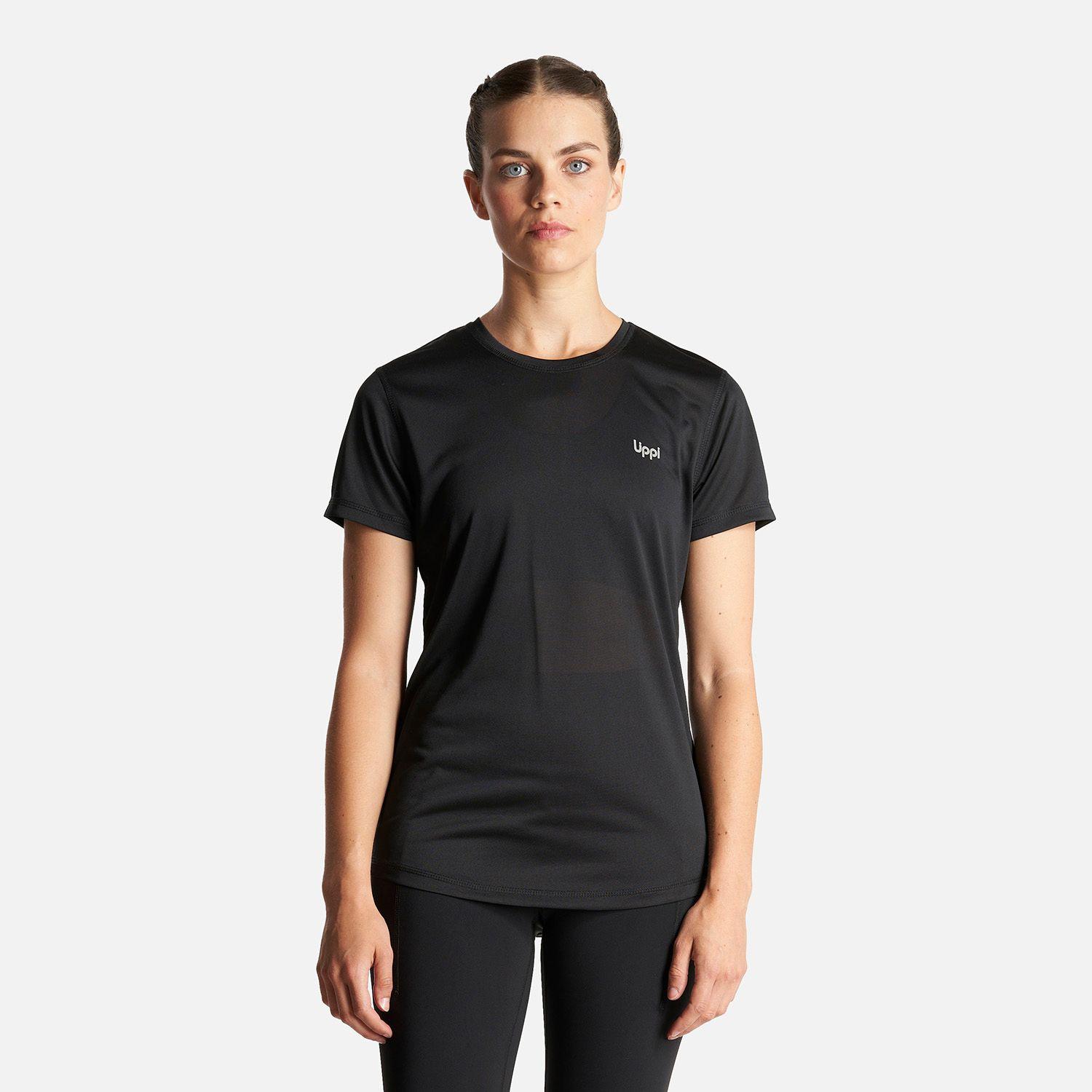 Polera Mujer Core Q-Dry T-Shirt Negro Lippi I23-1