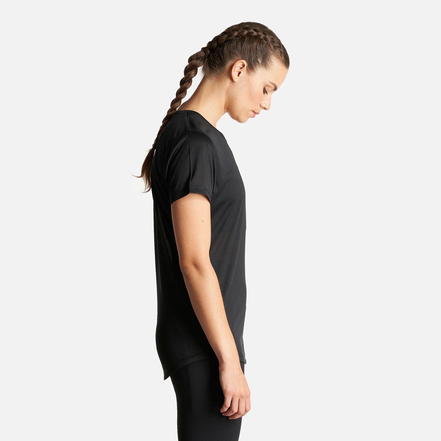 Polera Mujer Core Q-Dry T-Shirt Negro Lippi I23-3
