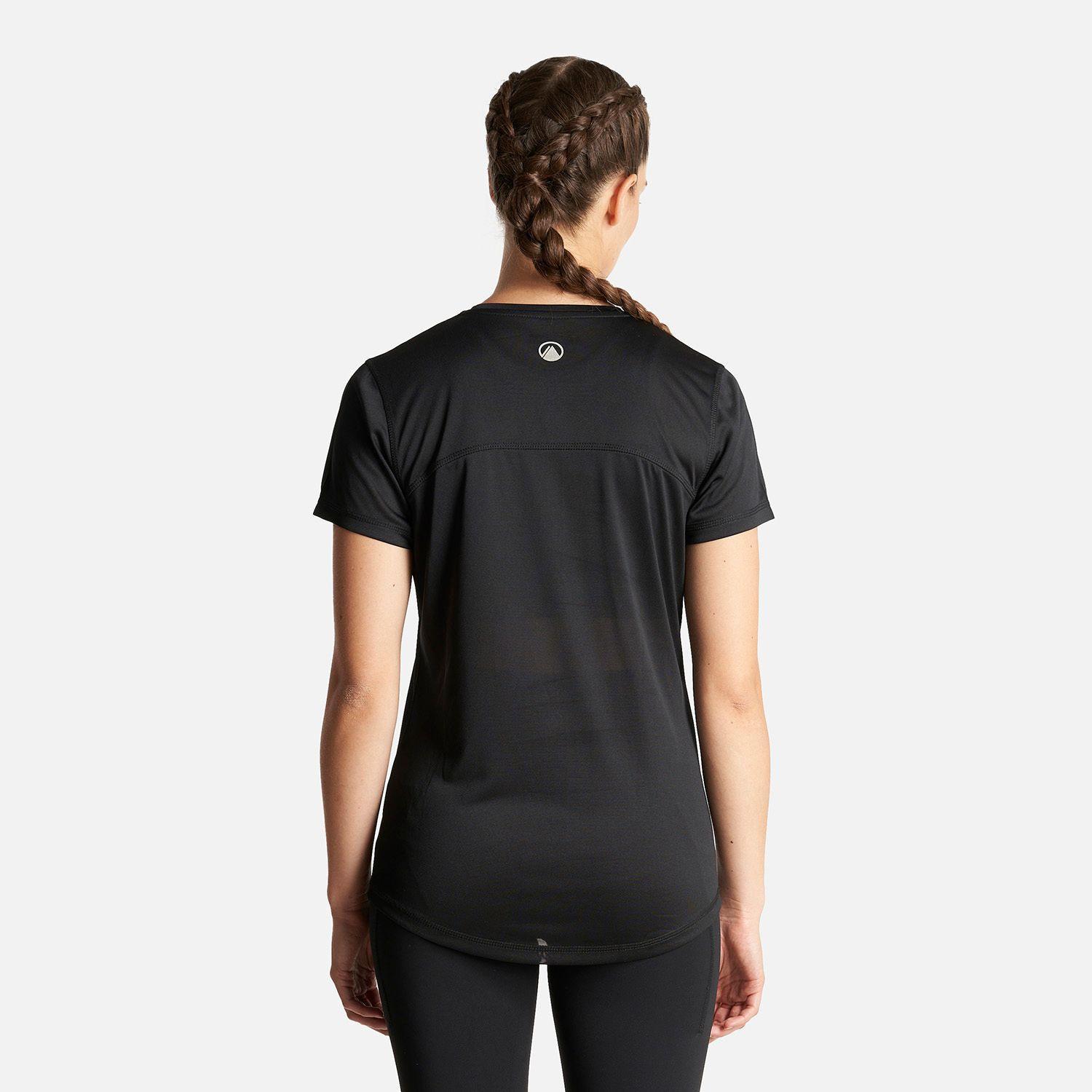 Polera Mujer Core Q-Dry T-Shirt Negro Lippi I23-4