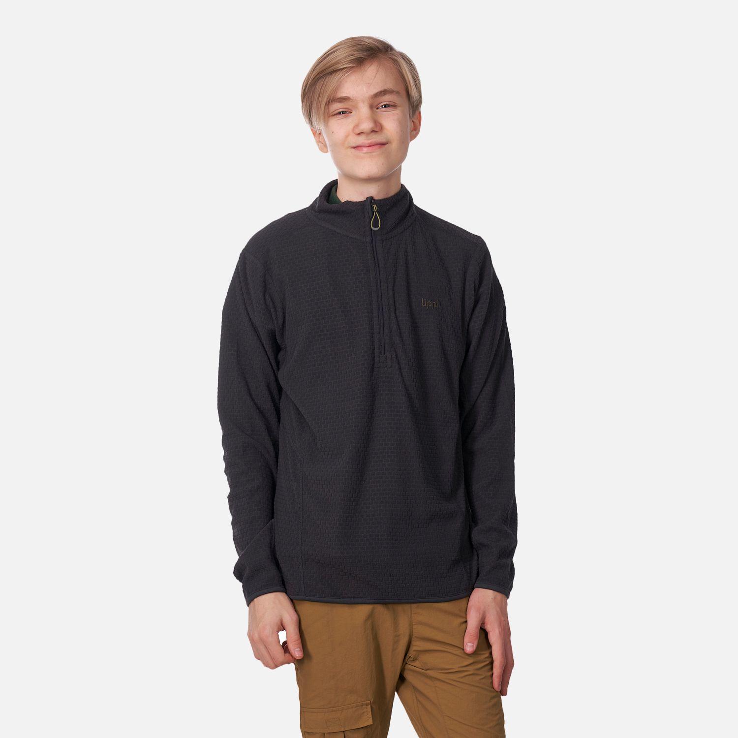 Poleron Teen Boy Mild Nano-F 14 Zip Negro Lippi V23-1