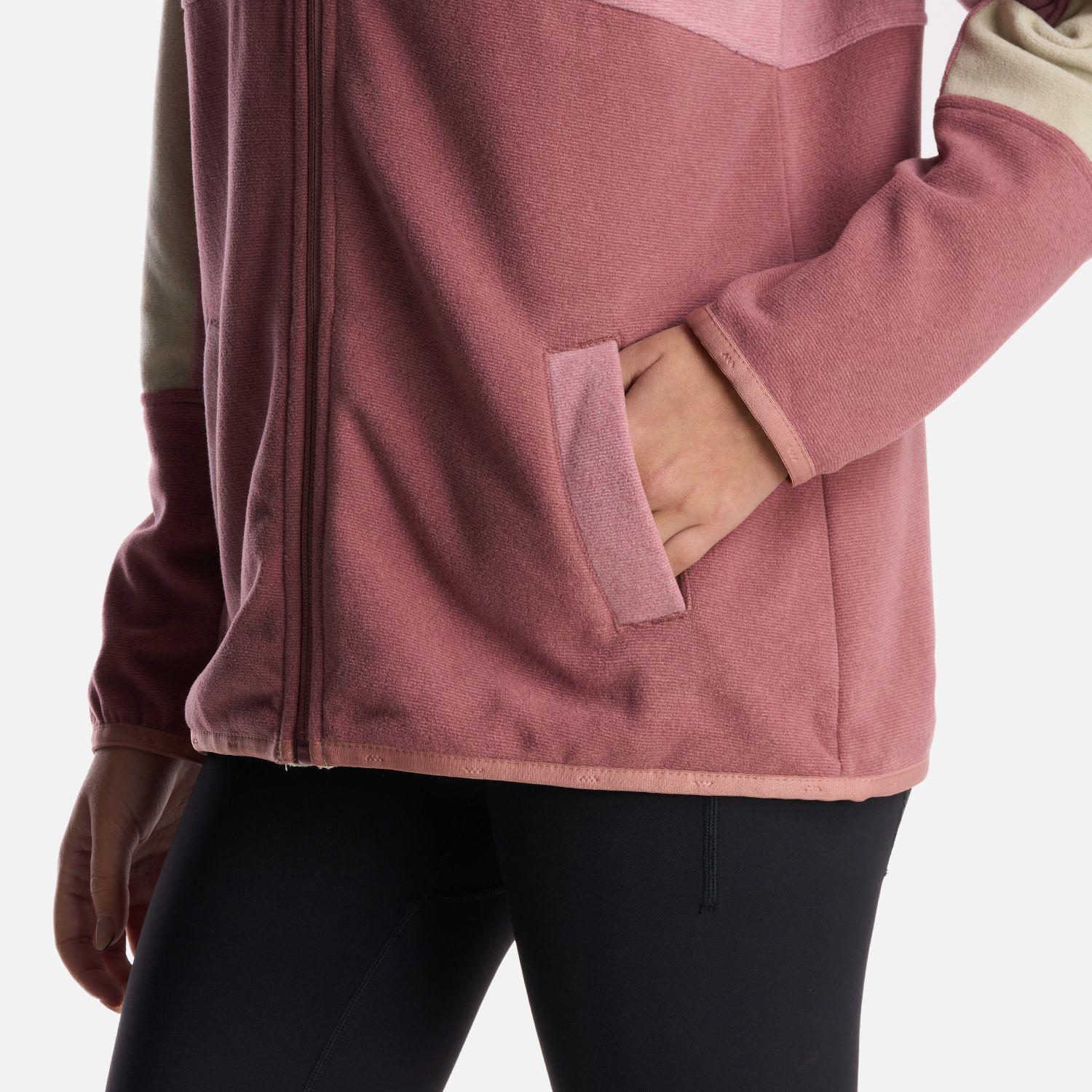 Polerón Teen Girl FirePlace Full Zip Sweatshirt Rosa Lippi-4