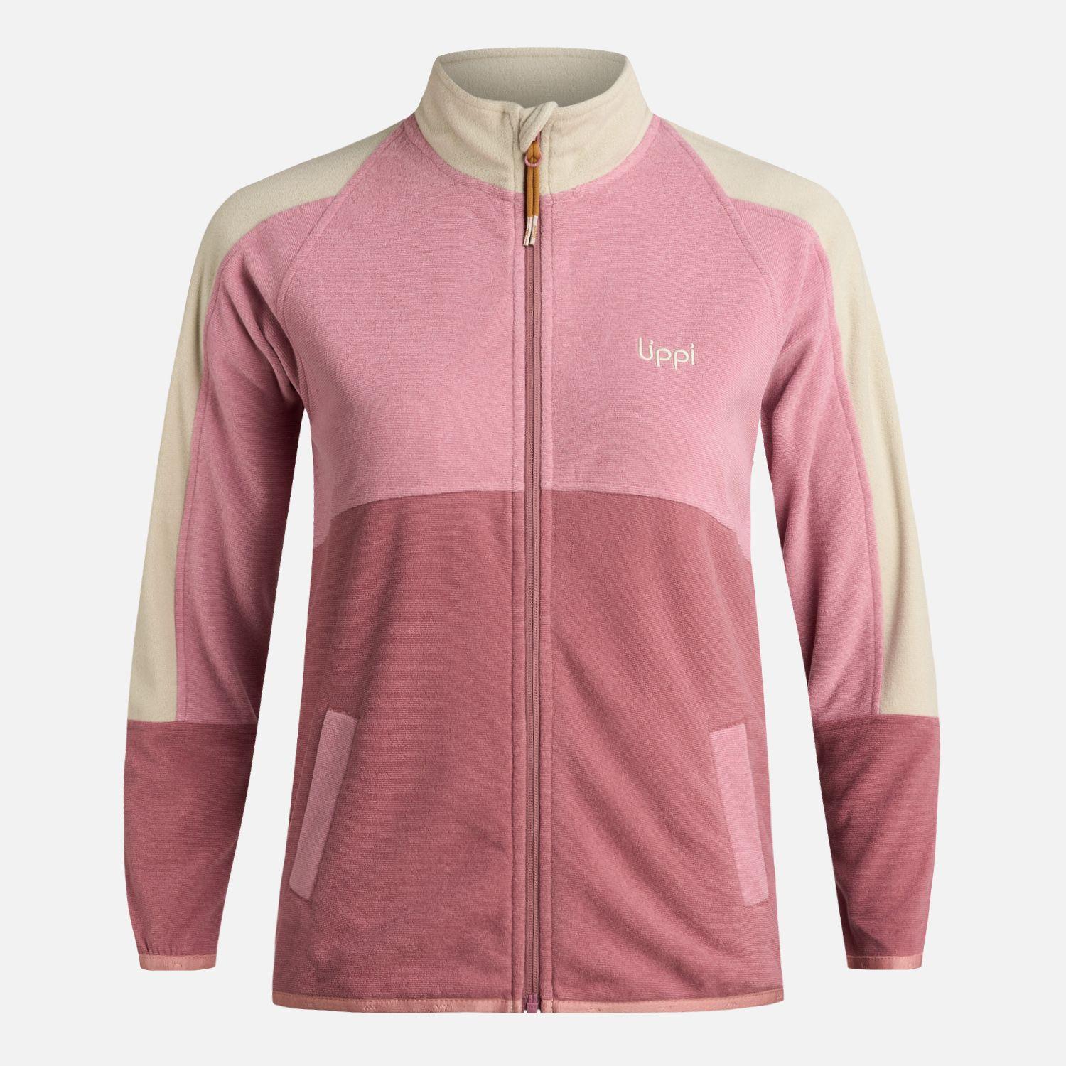 Polerón Teen Girl FirePlace Full Zip Sweatshirt Rosa Lippi-6