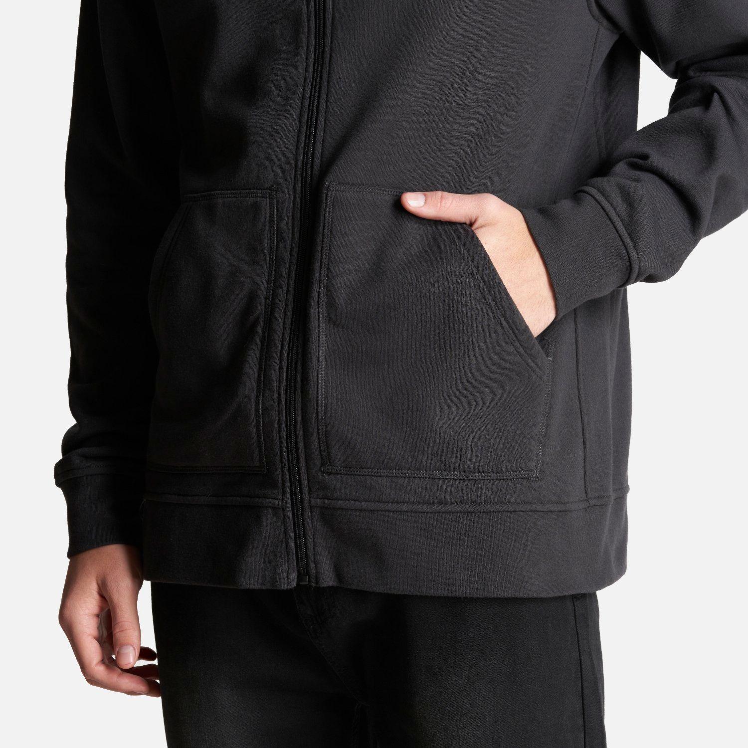 Poleron Hombre Insigne Full Zip Hoody Sweatshirt Negro Lippi V23-5