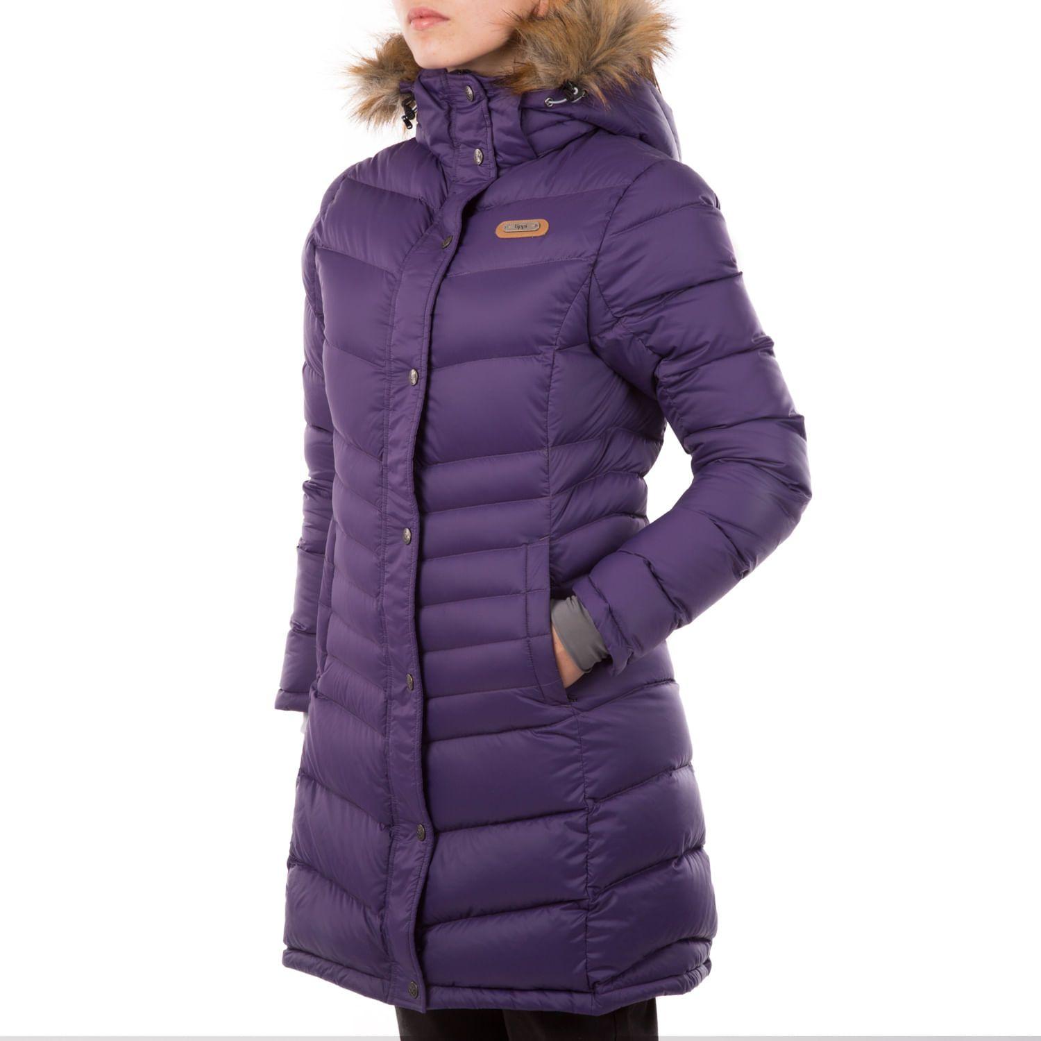 Chaqueta Mujer Quilca Down Long Jacket Rosa Oscuro Lippi-1