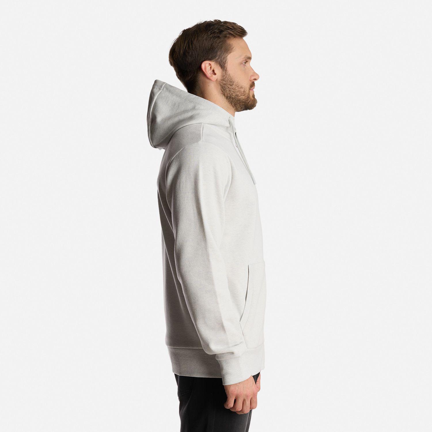 Poleron Hombre Ulmo Full Zip Hoody Sweatshirt Melange Gris Claro Lippi I24-3