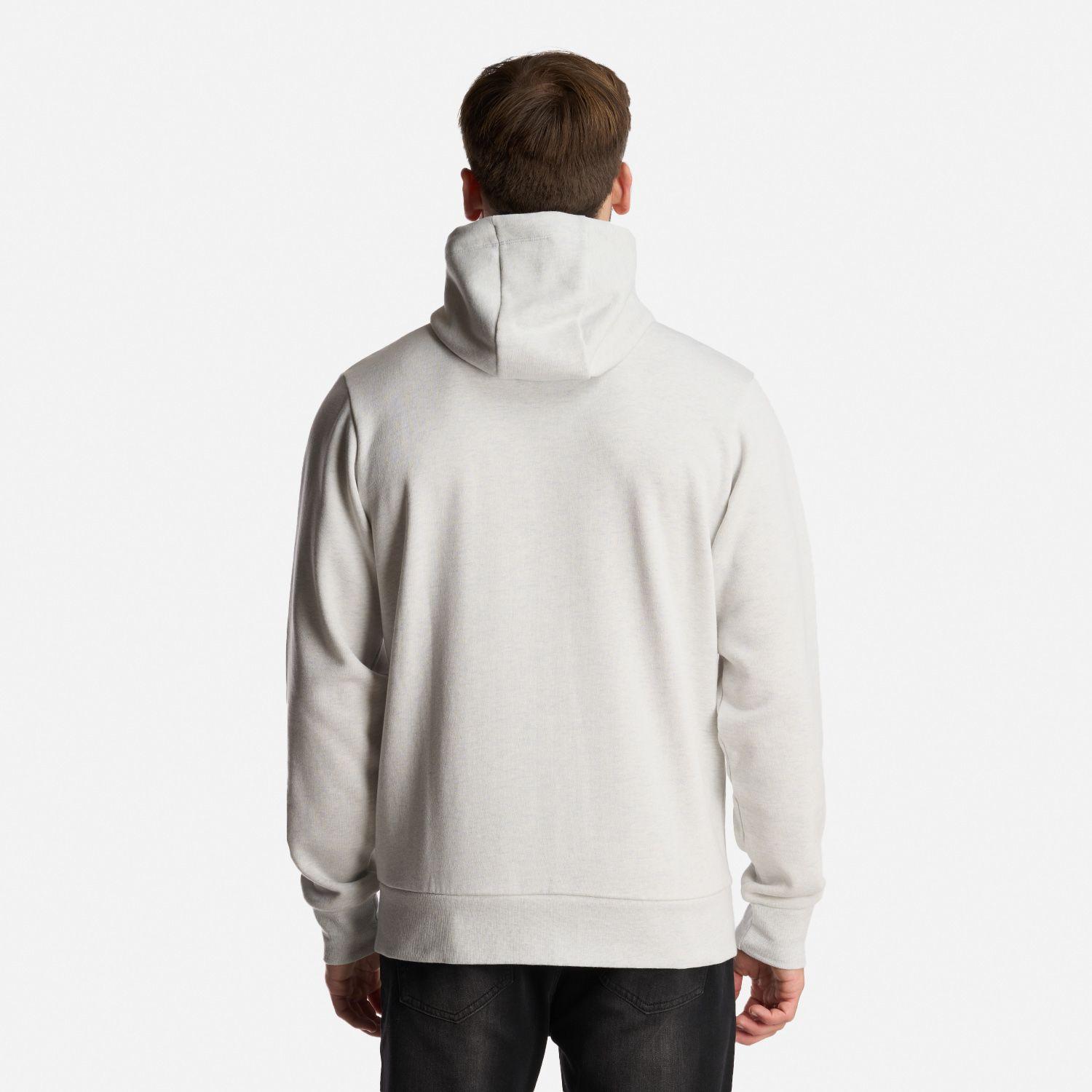 Poleron Hombre Ulmo Full Zip Hoody Sweatshirt Melange Gris Claro Lippi I24-5